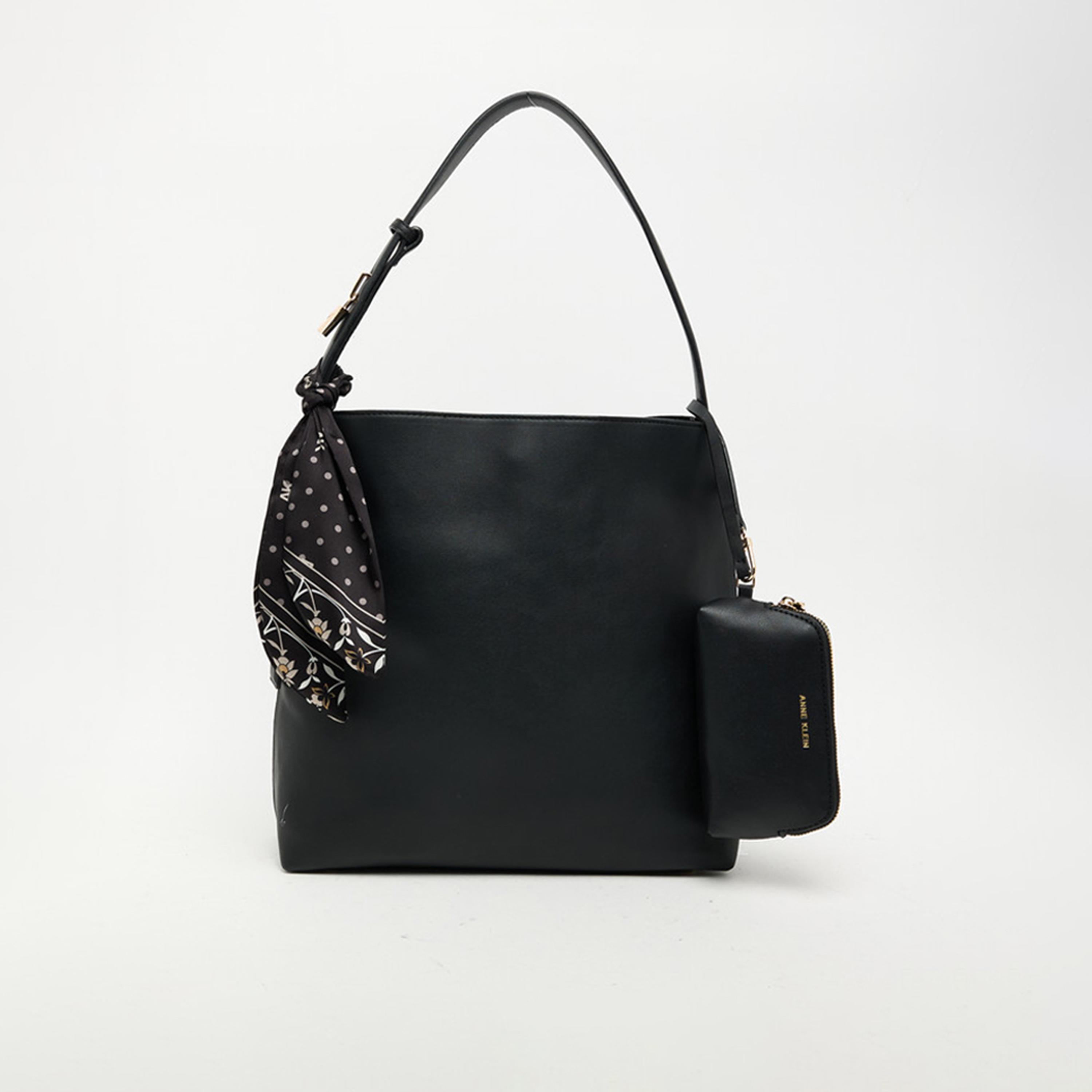 Anne Klein Textured Shoulder Bag with Magnetic Closure | 32.38 X 10.79 X 32.38 CM-women-bagsandwallets-handbags-image-1
