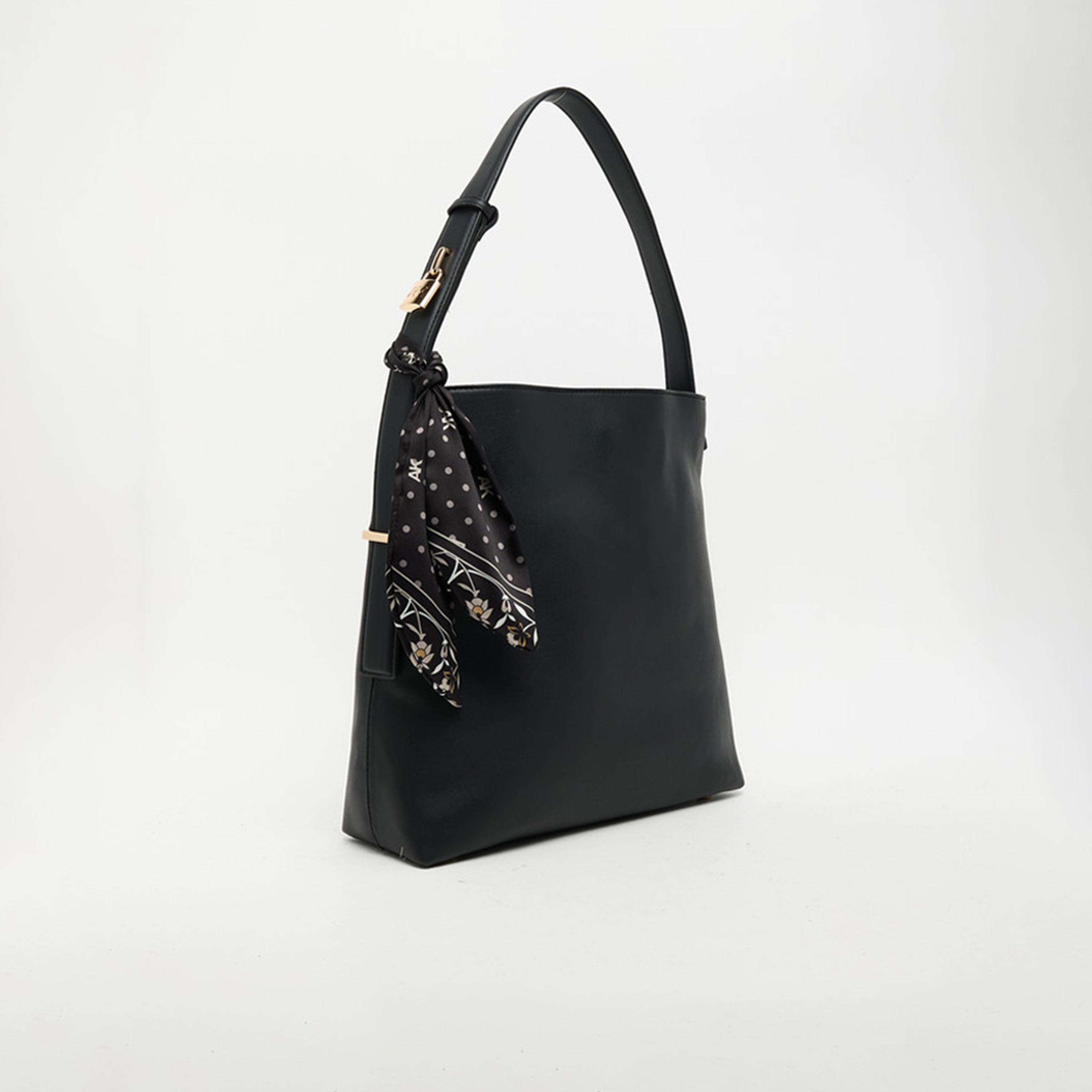 Anne Klein Textured Shoulder Bag with Magnetic Closure | 32.38 X 10.79 X 32.38 CM-women-bagsandwallets-handbags-image-2