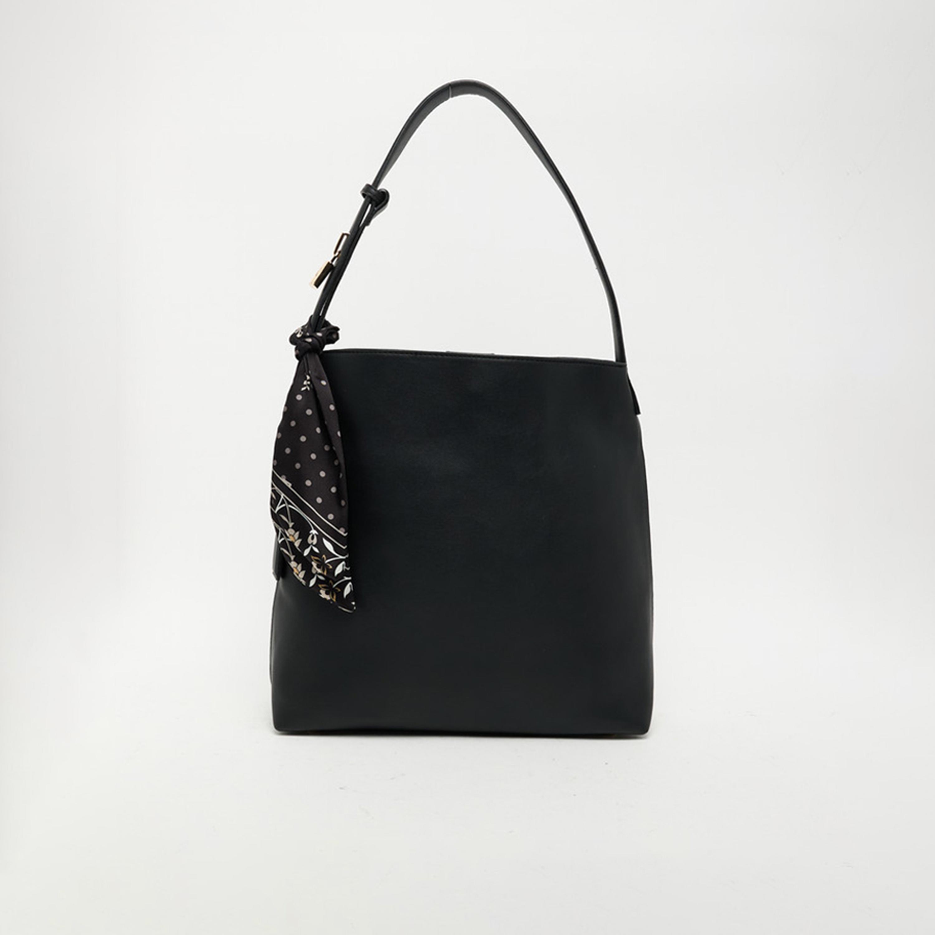 Anne Klein Textured Shoulder Bag with Magnetic Closure | 32.38 X 10.79 X 32.38 CM-women-bagsandwallets-handbags-image-3