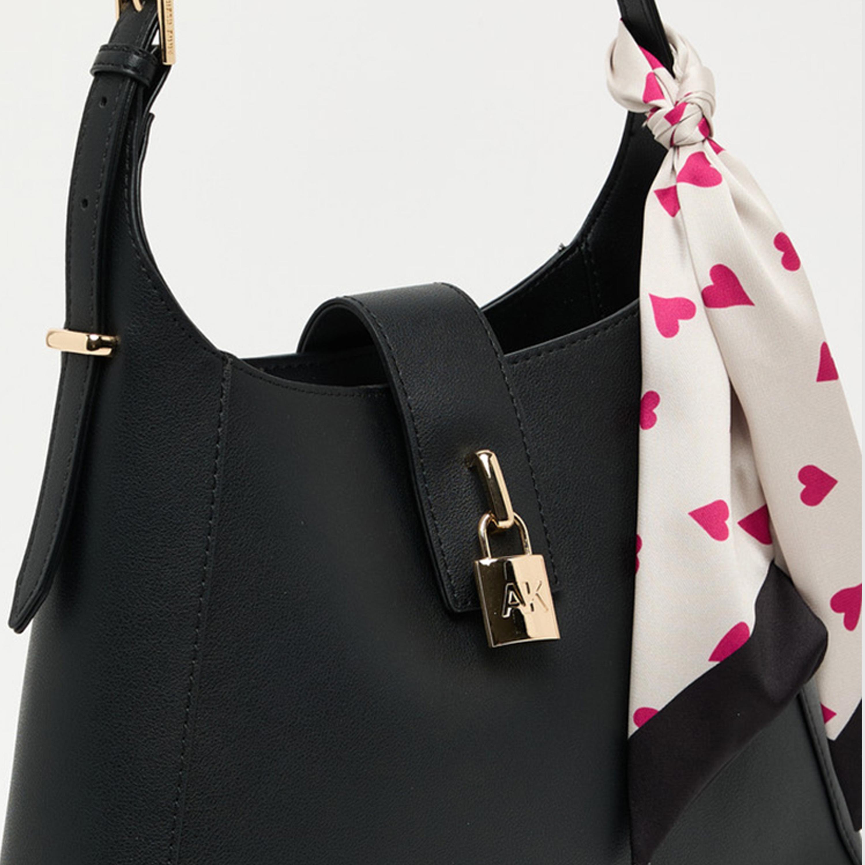 Anne Klein Plain Shoulder Bag with Magnetic Closure and Adjustable Strap | 30.48 X 8.9 X 26.035 CM-women-bagsandwallets-handbags-image-3