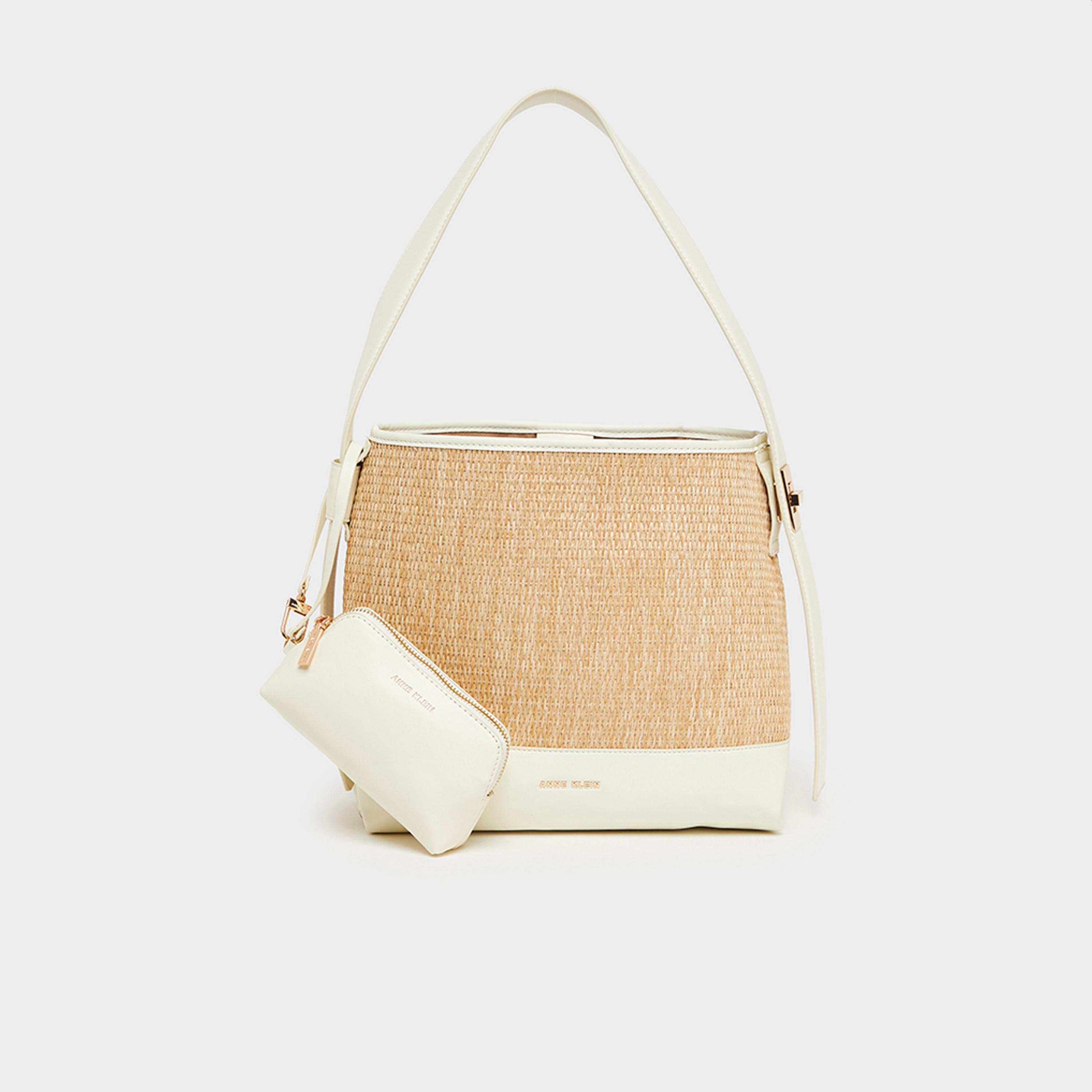 آن كلين - شنطة كتف مزخرفة بإغلاق مغناطيسي حزام قابل للتعديل | 30 × 12.5 × 27.4 سم-women-bagsandwallets-handbags-image-1