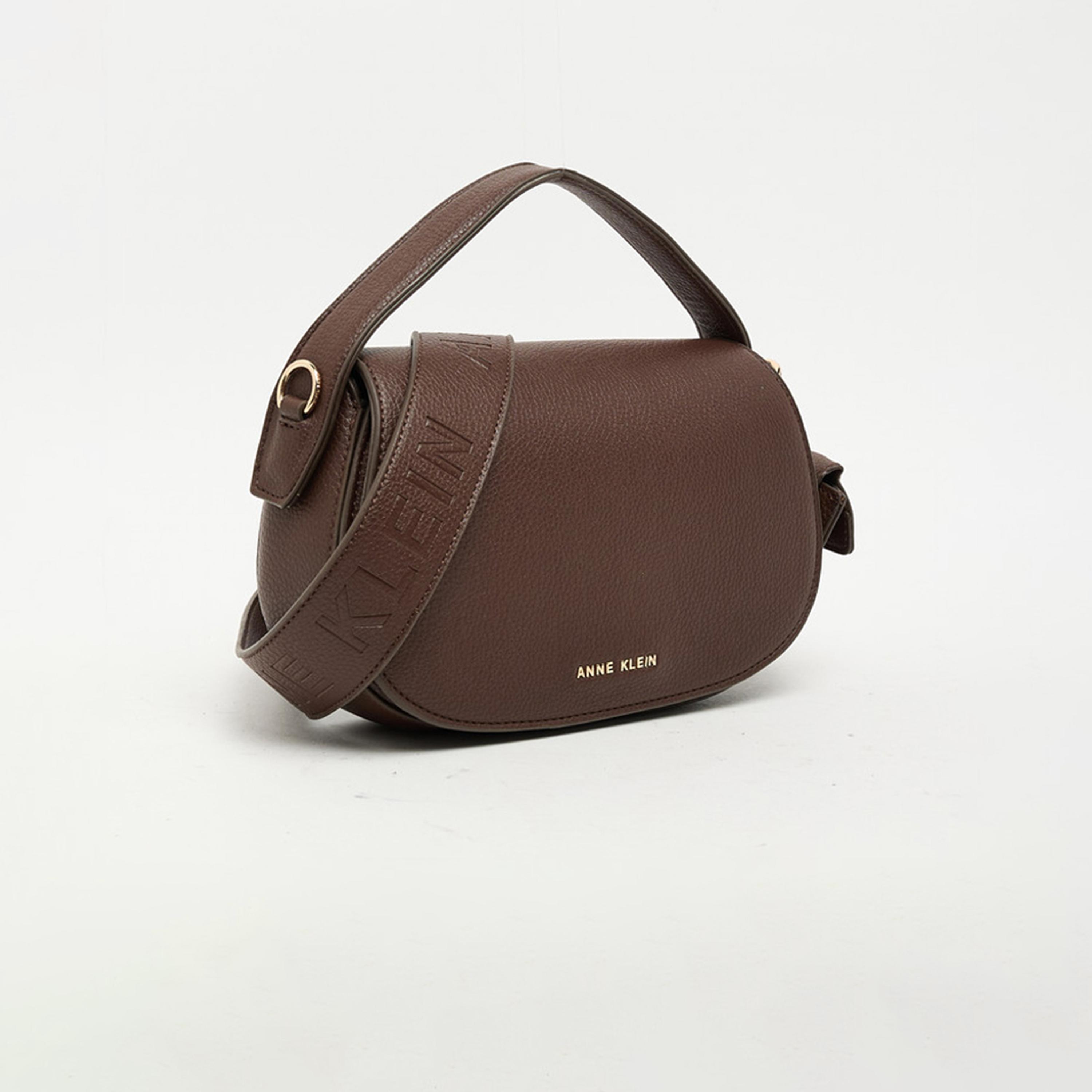 آن كلين - شنطة كتف بمقبض علوي مزخرف وغطاء حزام قابل للفصل | 23.62 × 5.08 × 14.22 سم-women-bagsandwallets-handbags-image-2