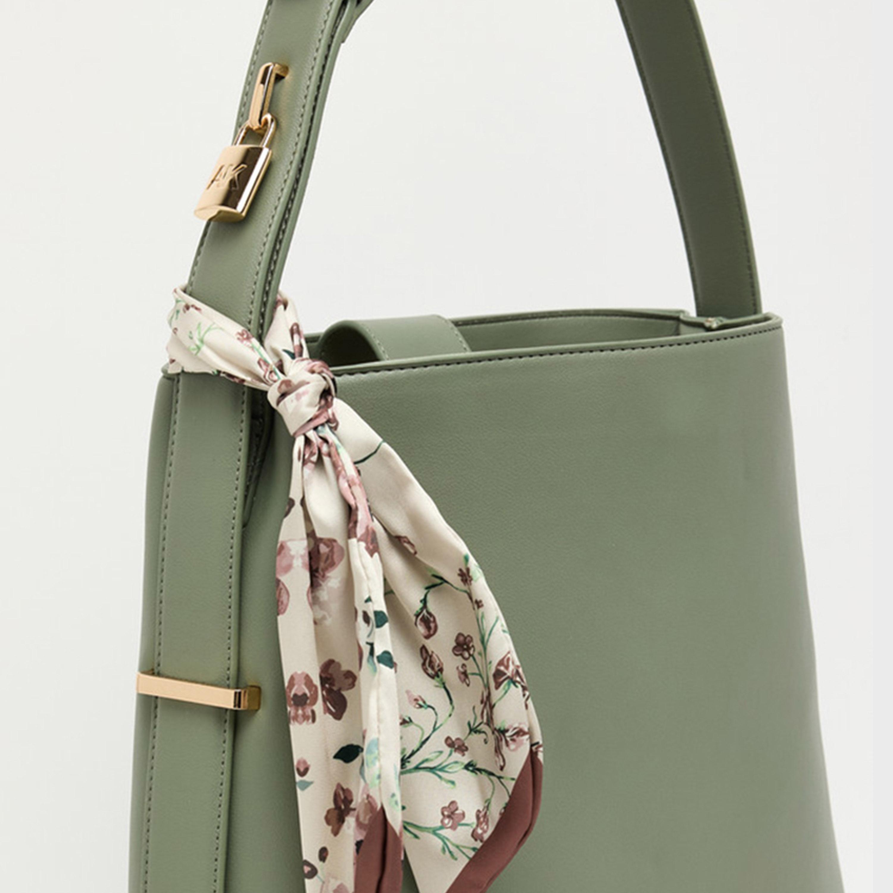 Anne Klein Plain Top Handle Shoulder Bag with Magnetic Closure and Adjustable Strap | 32.38 X 10.79 X 32.38 CM-women-bagsandwallets-handbags-image-10
