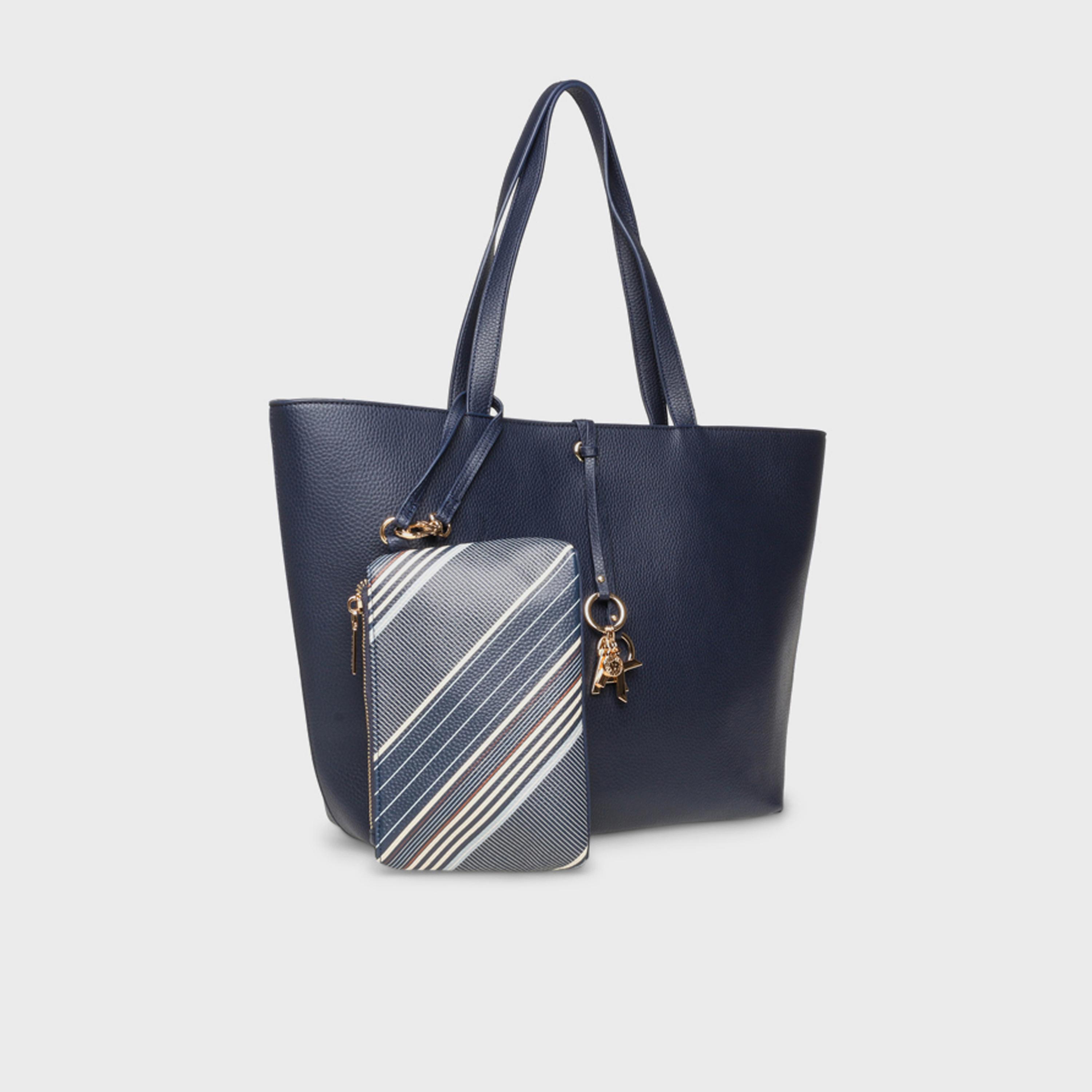 Anne Klein Textured Double Handle Shoulder Bag with Magnetic Closure | 31.75 X 10.8 X 29.53 CM-women-bagsandwallets-handbags-image-2