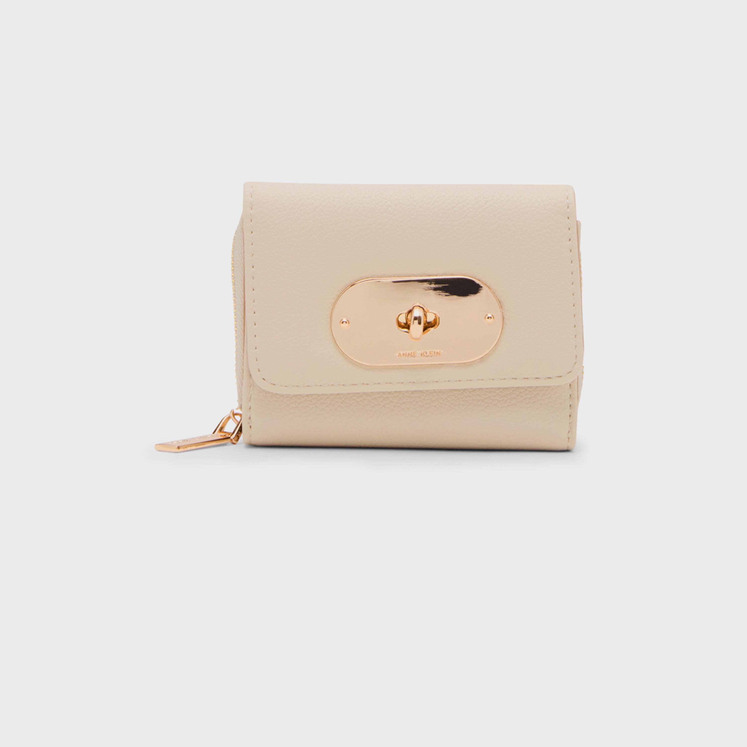 آن كلين - محفظة مزخرفة بقفل دوار | 10.79 × 8.38 سم-women-bagsandwallets-wallets-image-6
