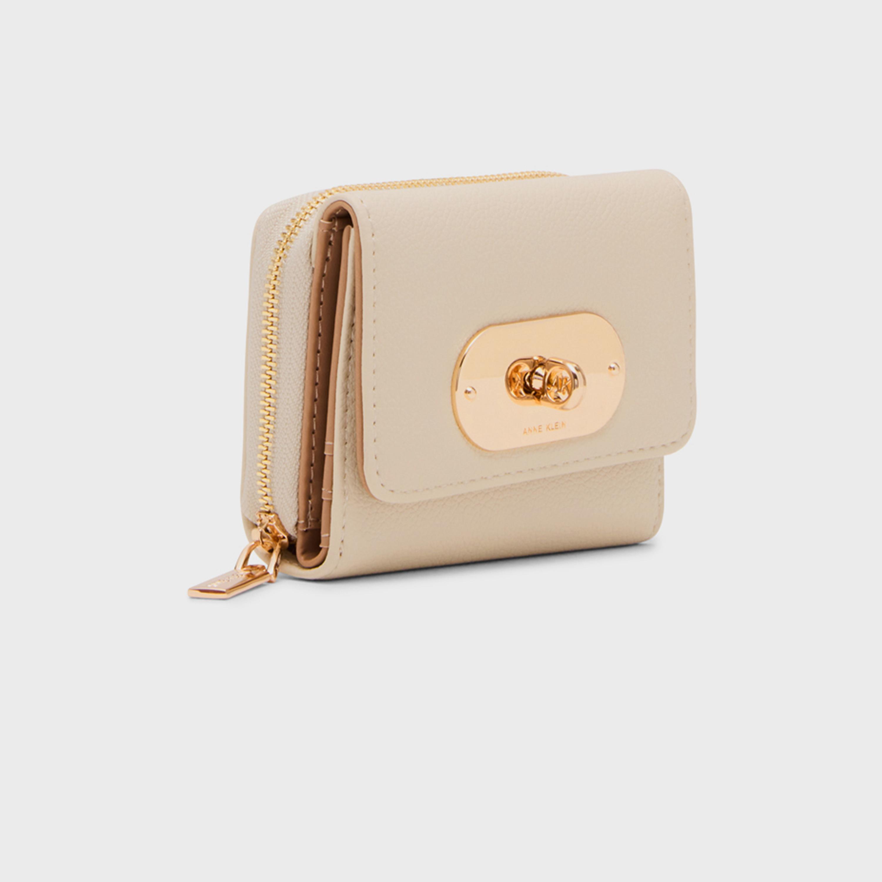 آن كلين - محفظة مزخرفة بقفل دوار | 10.79 × 8.38 سم-women-bagsandwallets-wallets-image-7