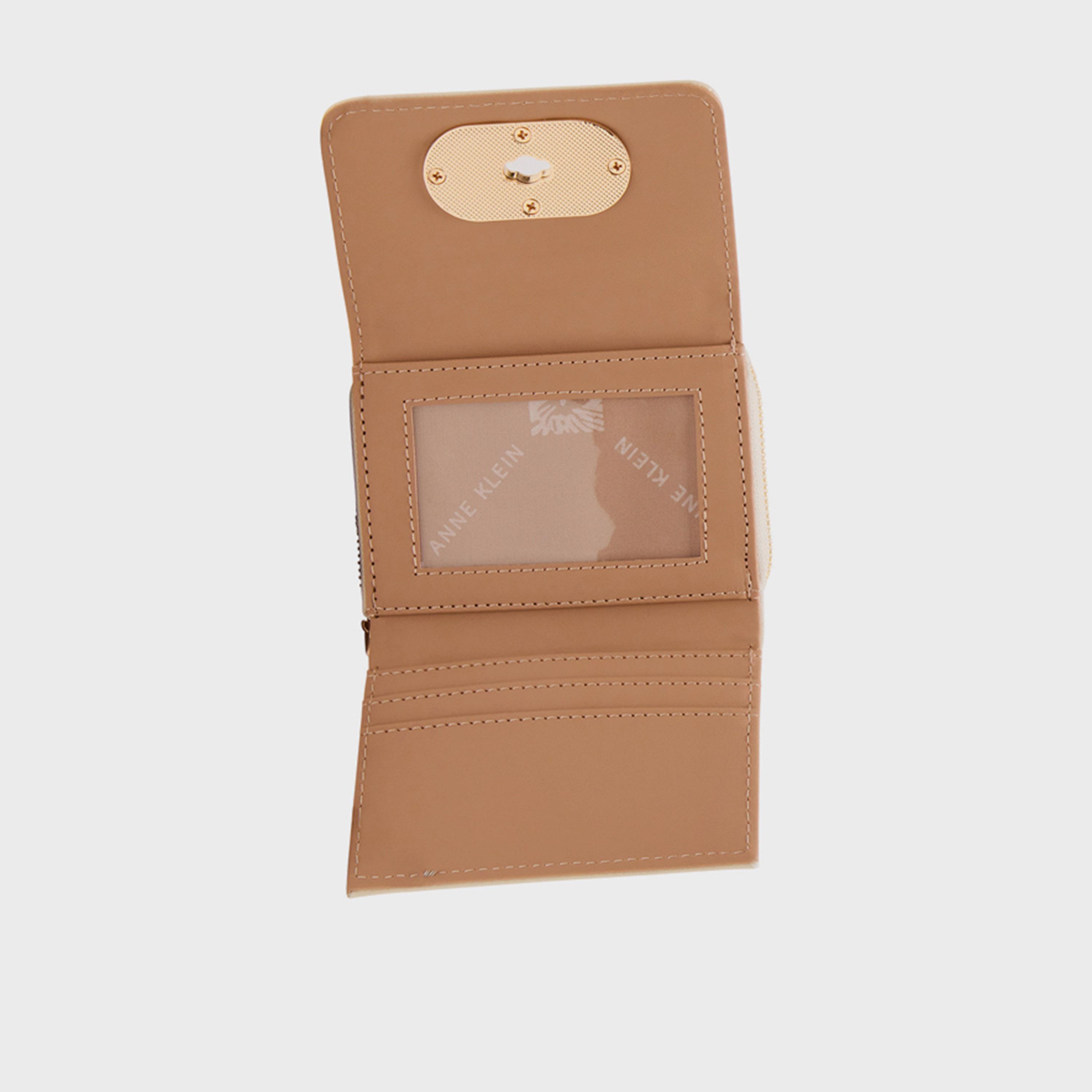 آن كلين - محفظة مزخرفة بقفل دوار | 10.79 × 8.38 سم-women-bagsandwallets-wallets-image-10