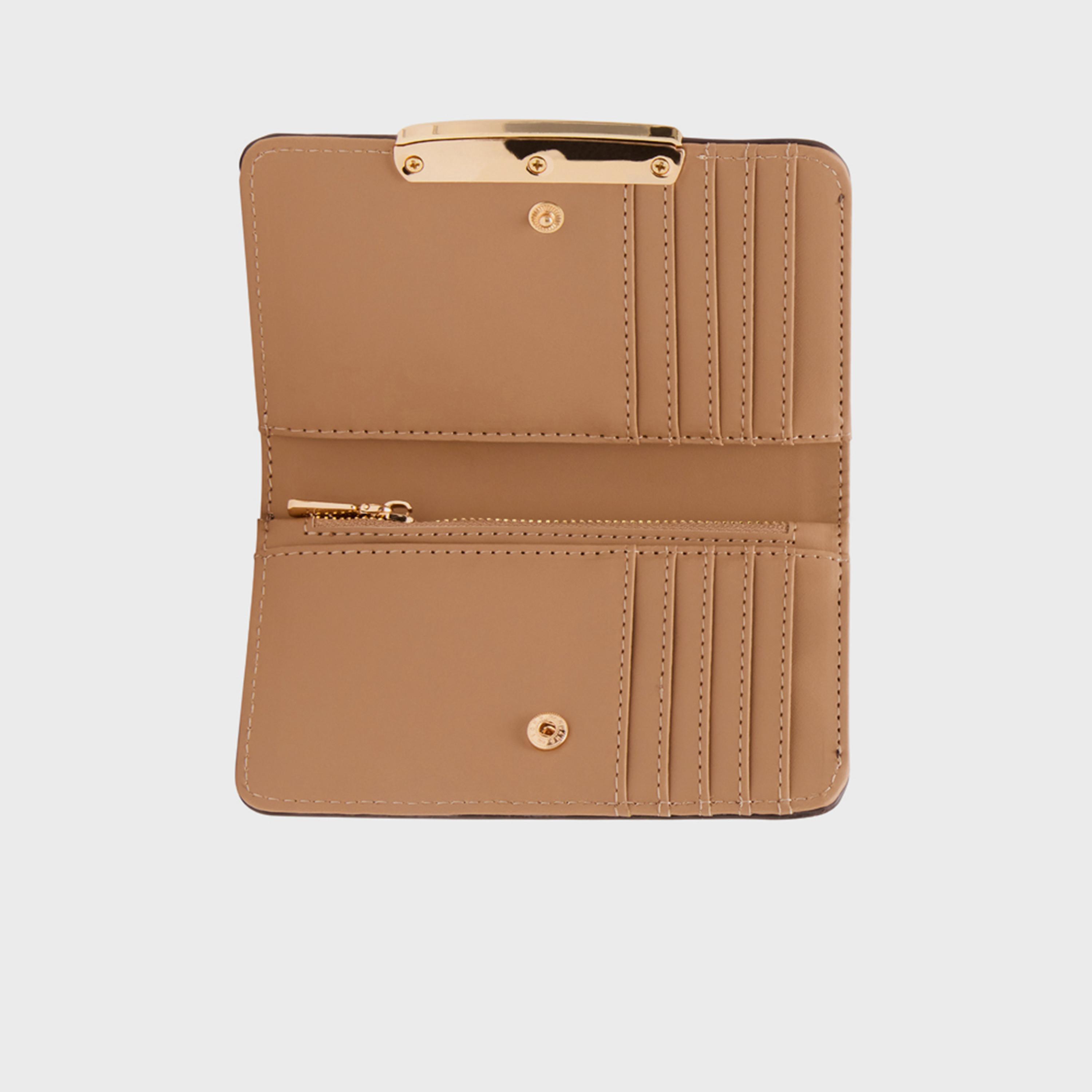 آن كلين - محفظة مزخرفة بإغلاق مغناطيسي | 19.3 × 9.14 سم-women-bagsandwallets-wallets-image-5