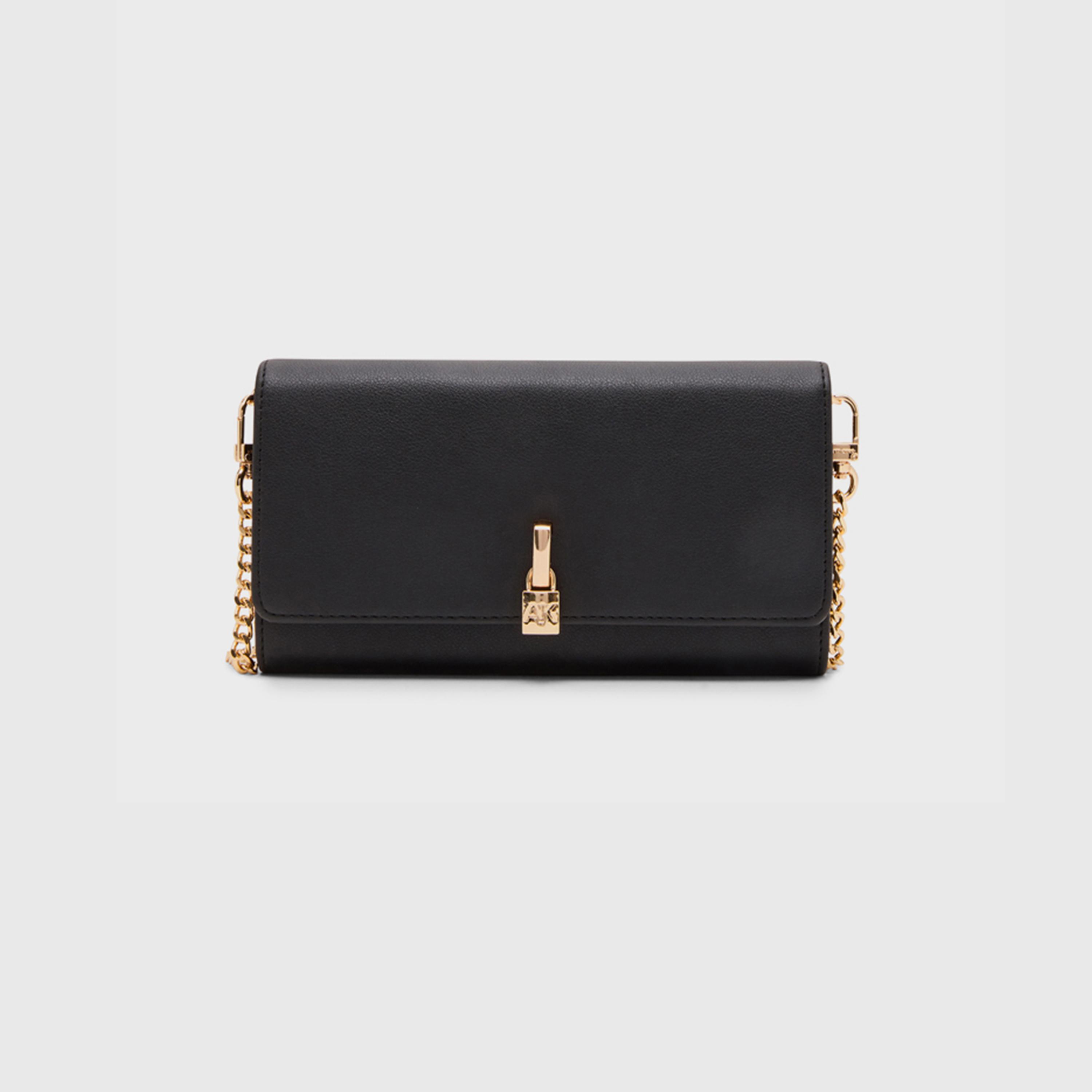 آن كلين - محفظة سادة بغطاء وسلسلة | 19.98 × 9.52 سم-women-bagsandwallets-wallets-image-1