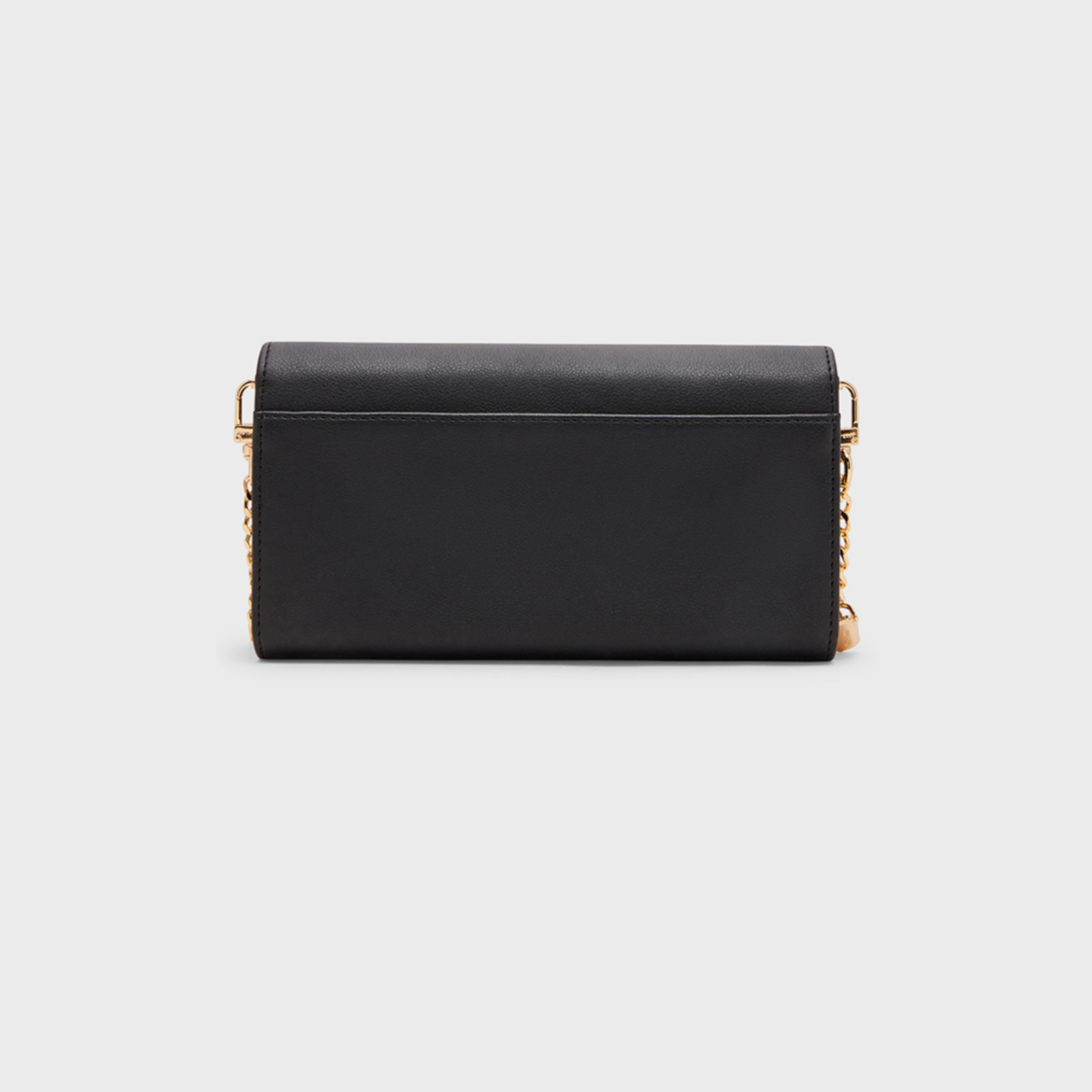 آن كلين - محفظة سادة بغطاء وسلسلة | 19.98 × 9.52 سم-women-bagsandwallets-wallets-image-4