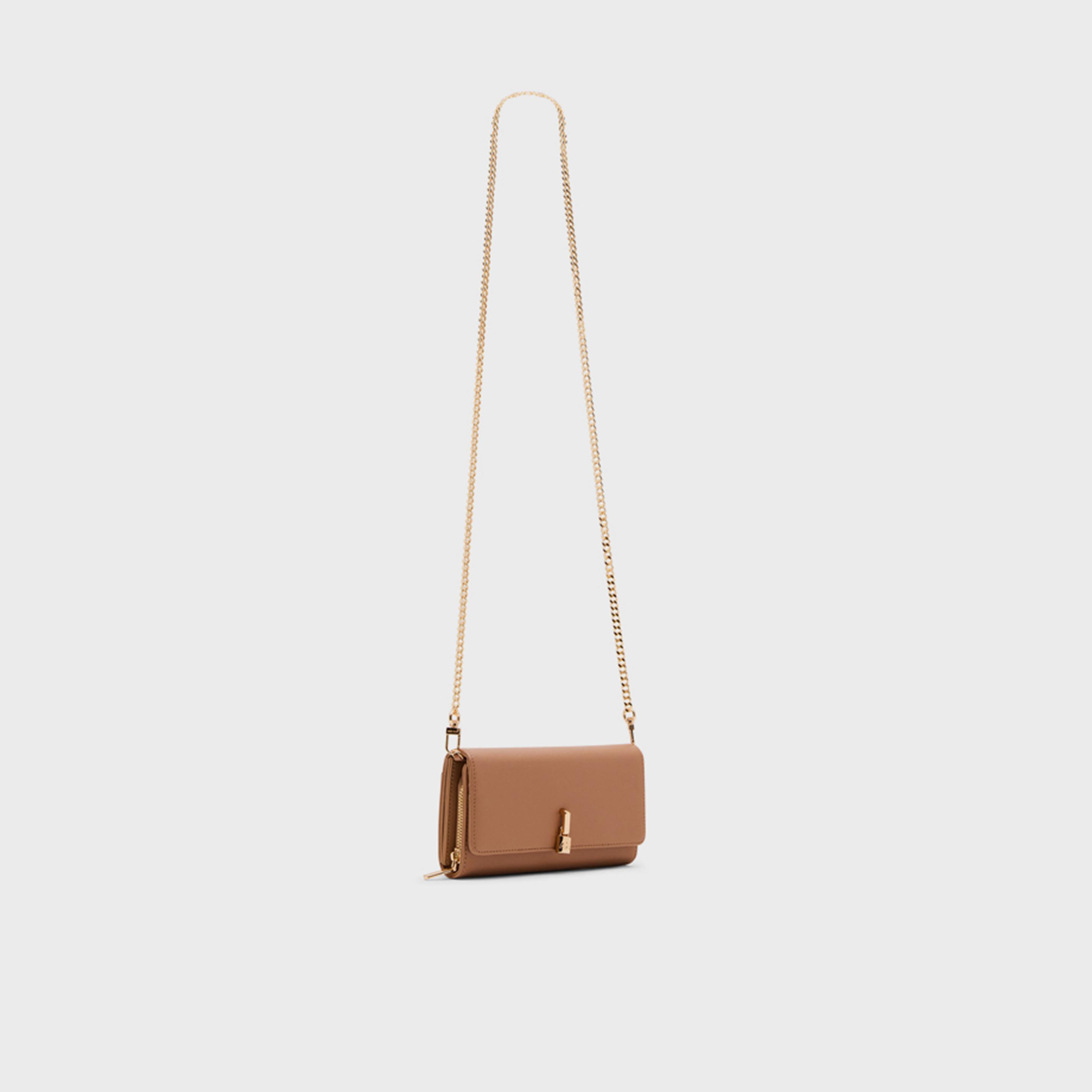 آن كلين - محفظة سادة بغطاء وسلسلة | 19.98 × 9.52 سم-women-bagsandwallets-wallets-image-8