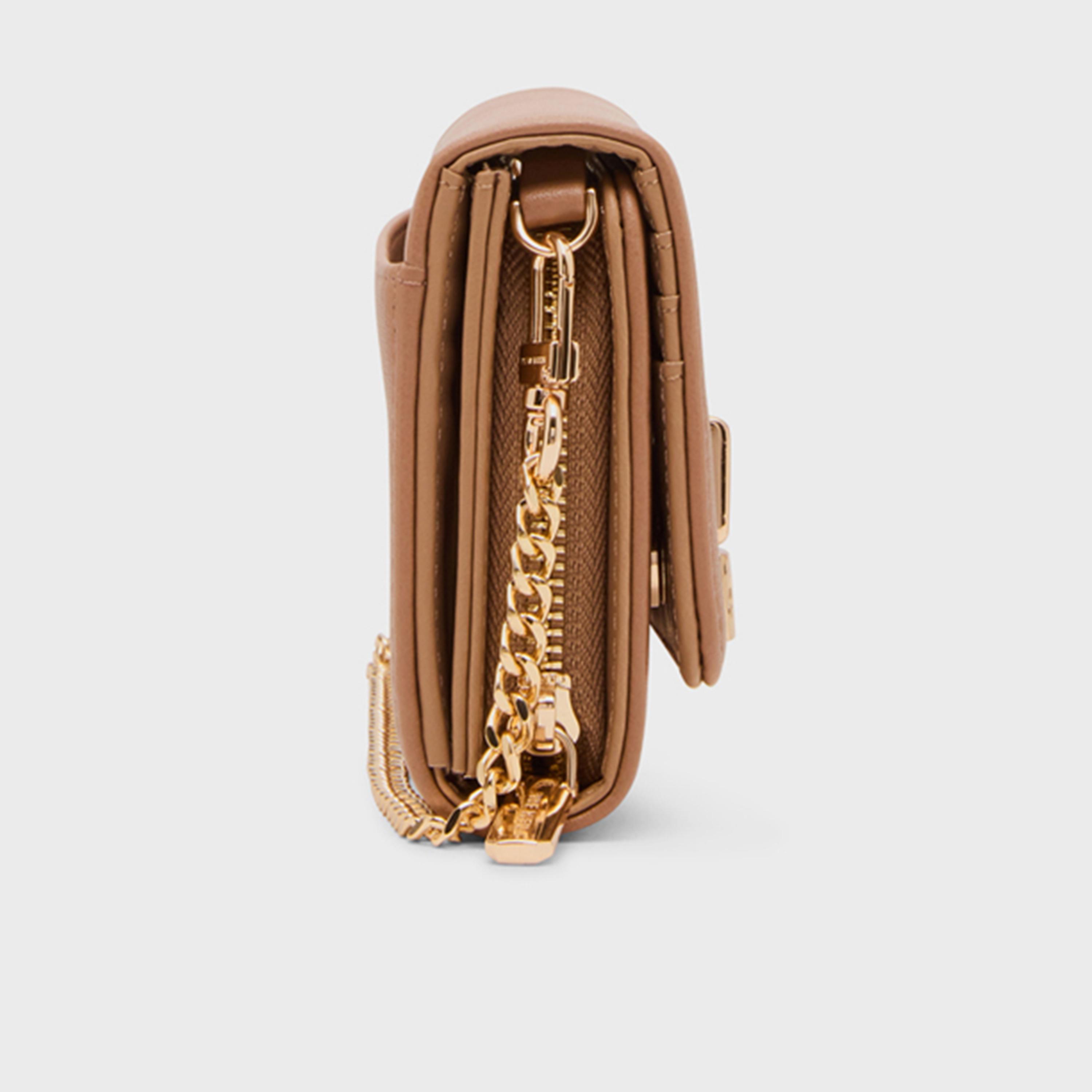 آن كلين - محفظة سادة بغطاء وسلسلة | 19.98 × 9.52 سم-women-bagsandwallets-wallets-image-9