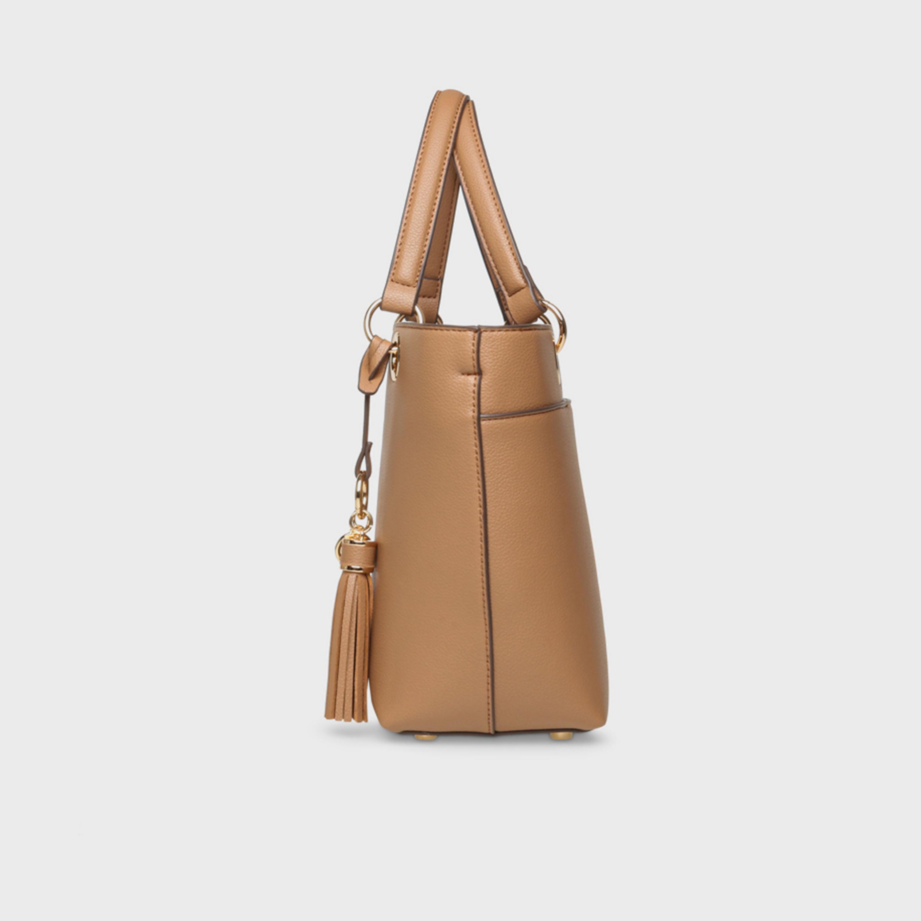 Anne Klein Textured Double Handle Tote Bag with Magnetic Closure and Detachable Strap | 23 X 12 X 22 CM-women-bagsandwallets-handbags-image-3