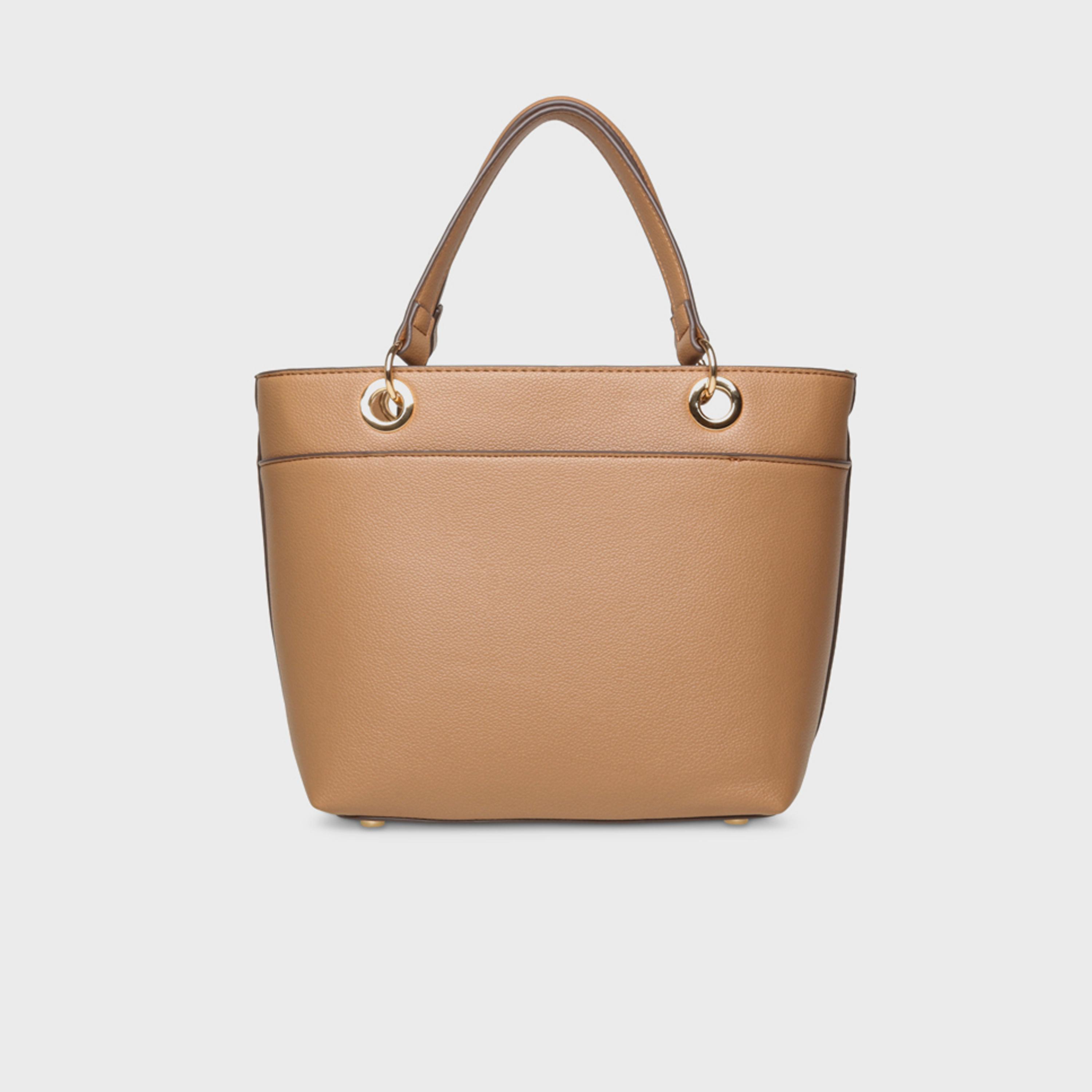Anne Klein Textured Double Handle Tote Bag with Magnetic Closure and Detachable Strap | 23 X 12 X 22 CM-women-bagsandwallets-handbags-image-4