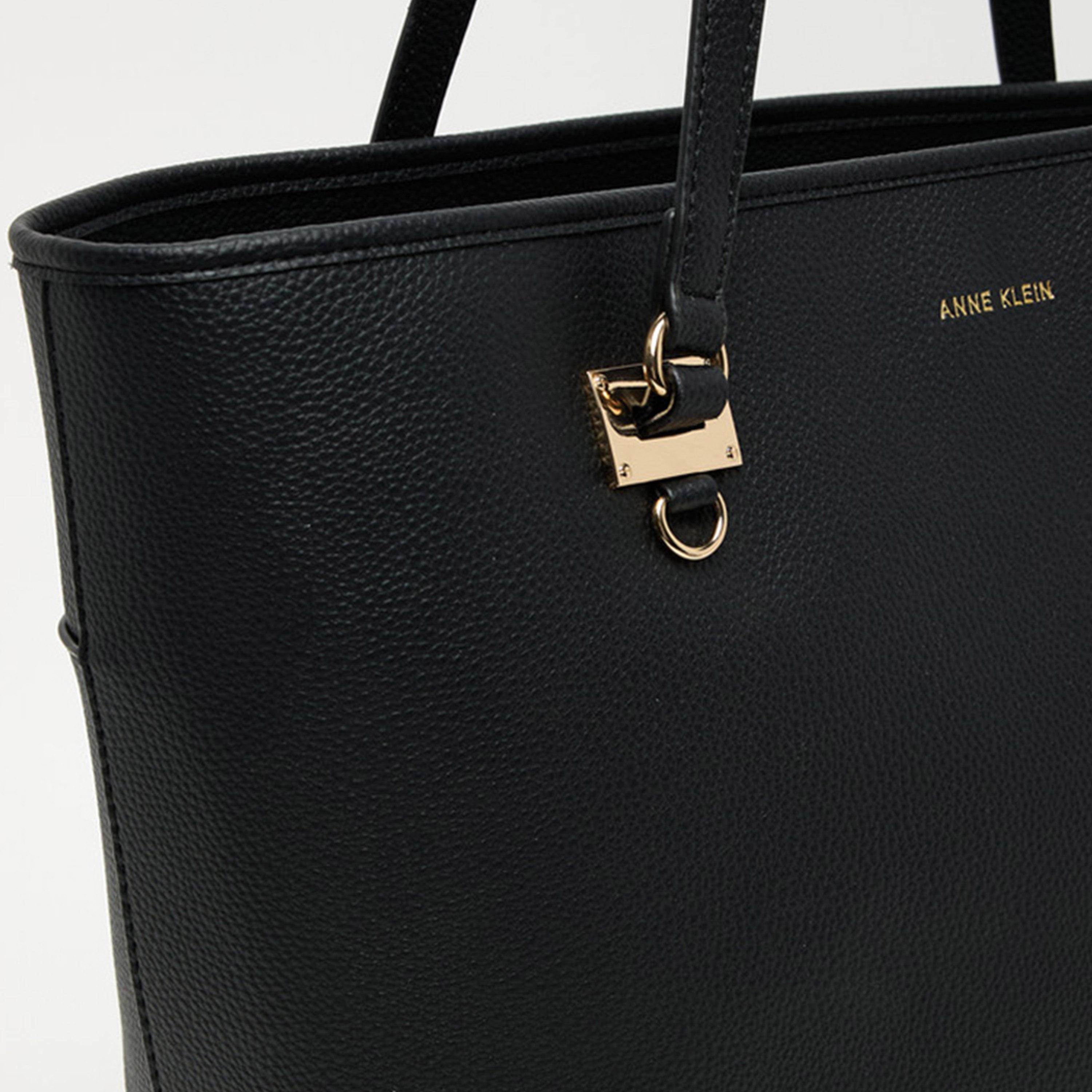 Anne Klein Textured Double Handle Shoulder Bag with Magnetic Closure | 35.87 X 15.24 X 30.16 CM-women-bagsandwallets-handbags-image-15
