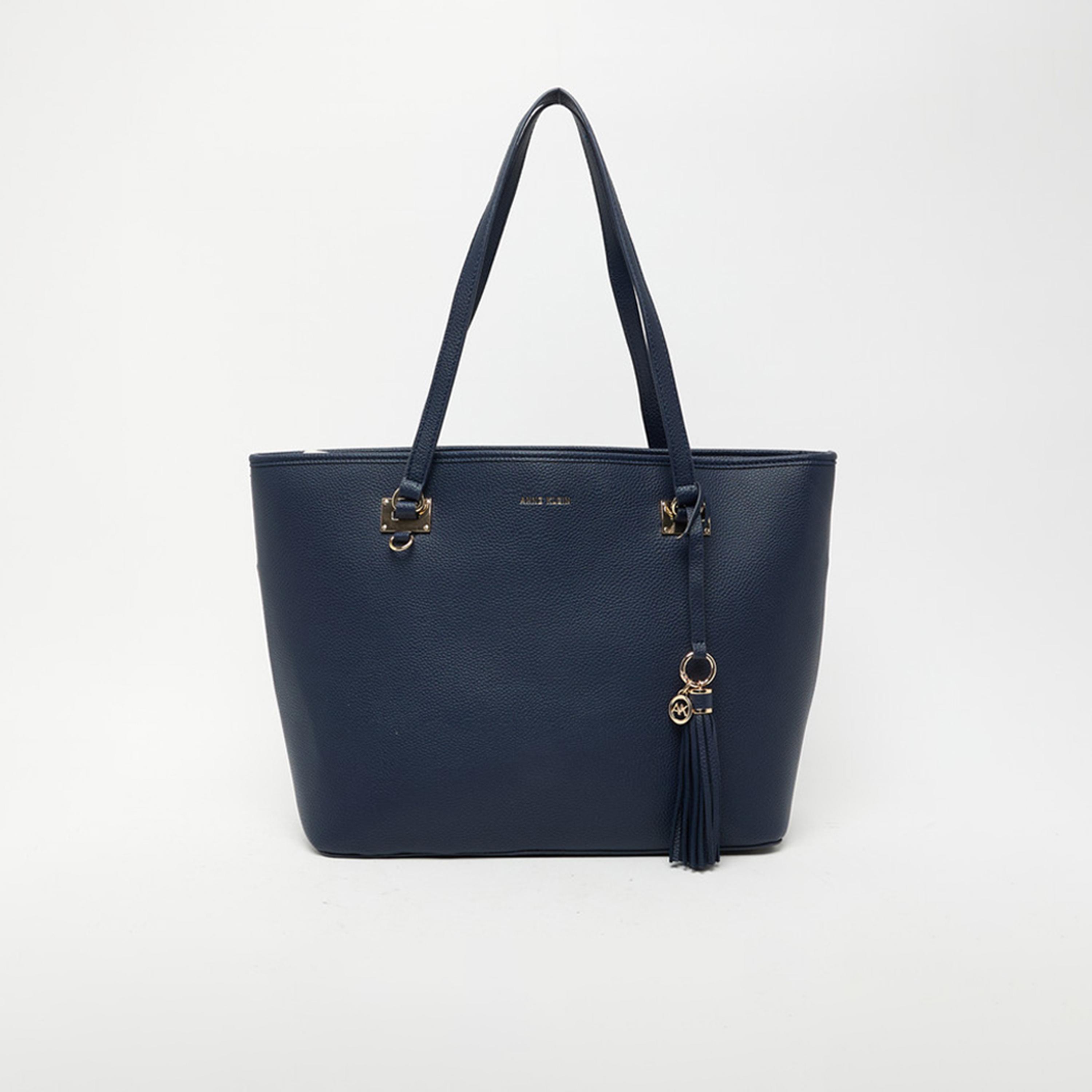 Anne Klein Textured Double Handle Shoulder Bag with Magnetic Closure | 35.87 X 15.24 X 30.16 CM-women-bagsandwallets-handbags-image-2