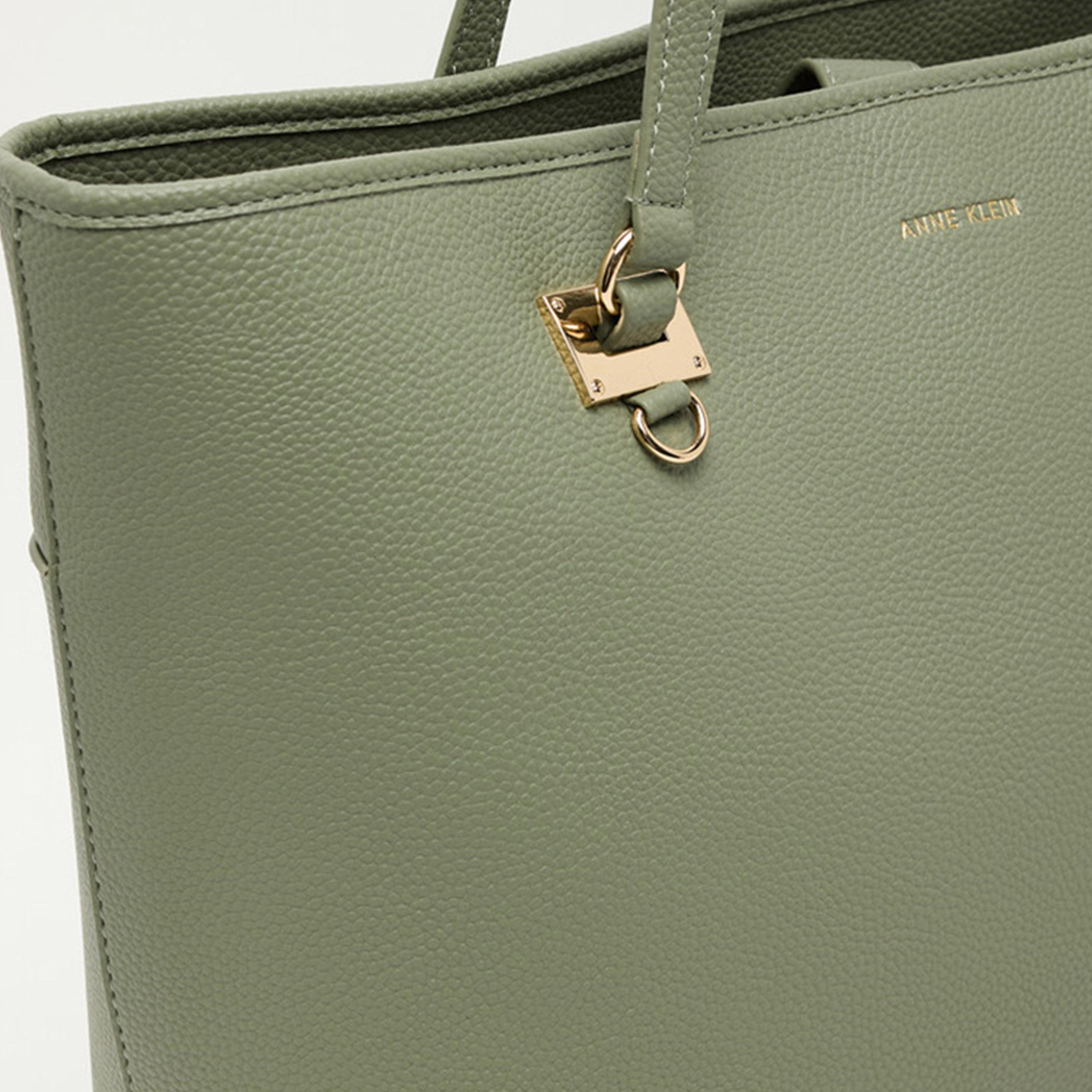 Anne Klein Textured Double Handle Shoulder Bag with Magnetic Closure | 35.87 X 15.24 X 30.16 CM-women-bagsandwallets-handbags-image-5
