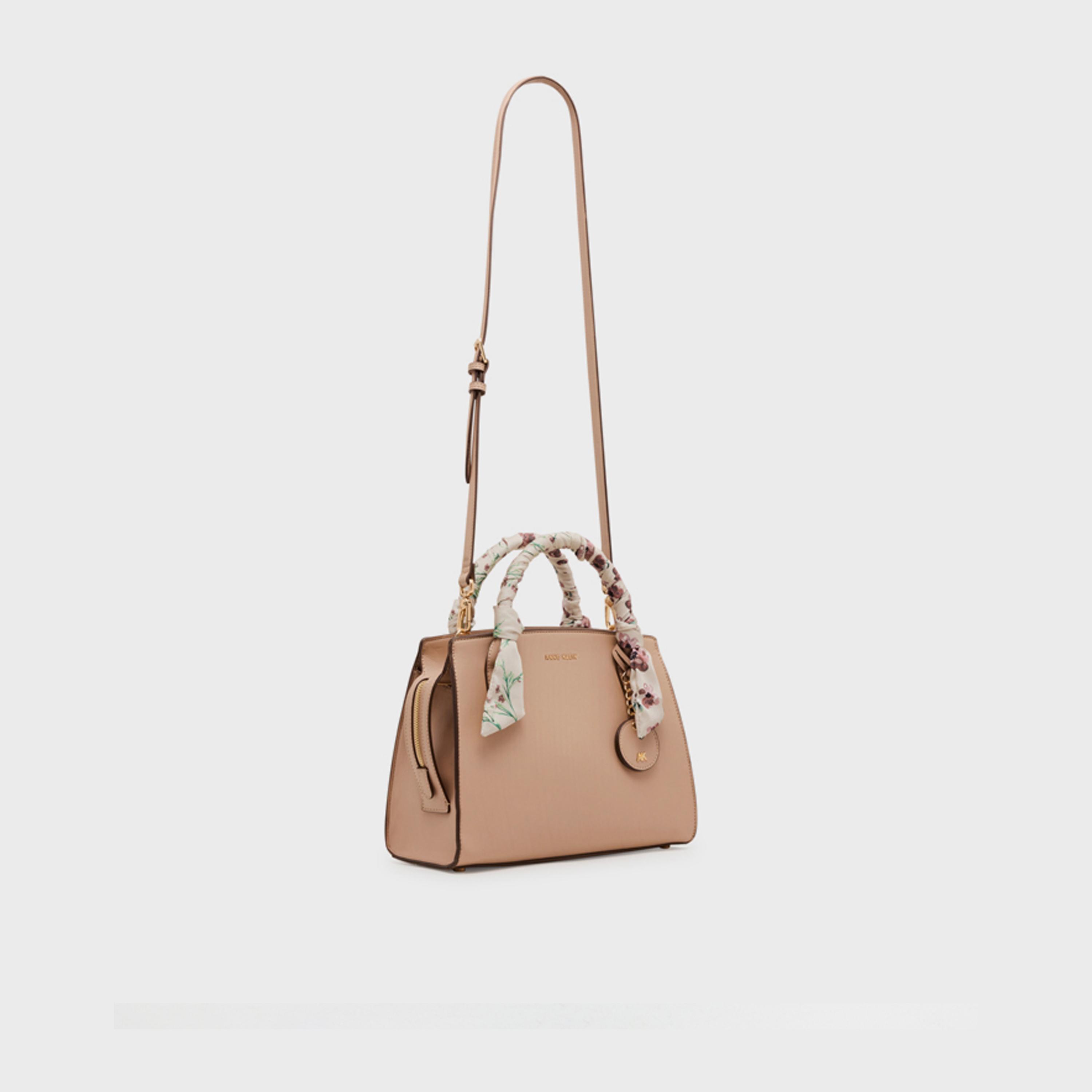 Anne Klein Plain Double Handle Satchel Bag with Zipper and Detachable Strap | 29.85 X 10.8 X 21.84 CM-women-bagsandwallets-handbags-image-3