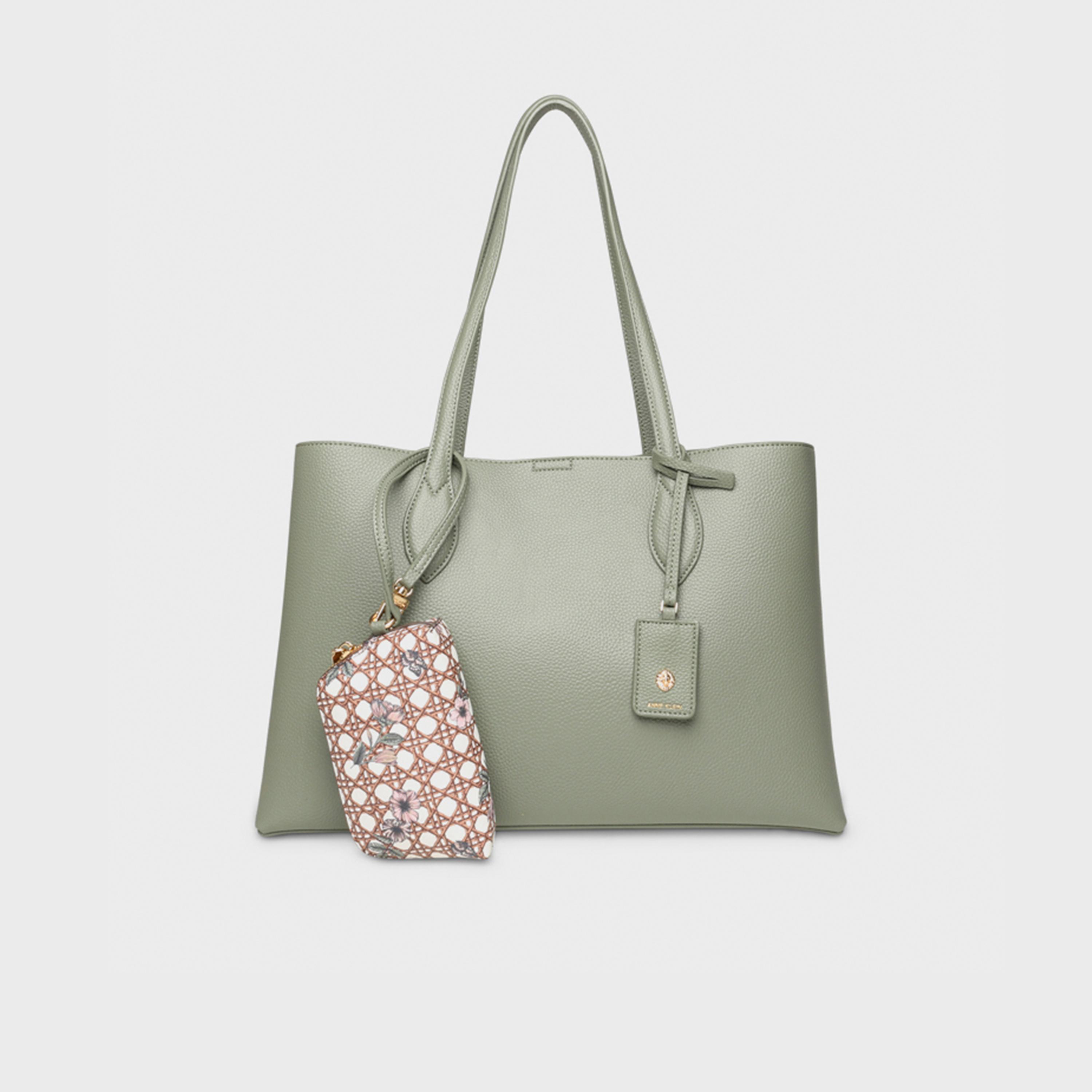 Anne Klein Textured Double Handle Tote Bag with Magnetic Closure | 40.64 X 12.7 X 27.68 CM-women-bagsandwallets-handbags-image-6
