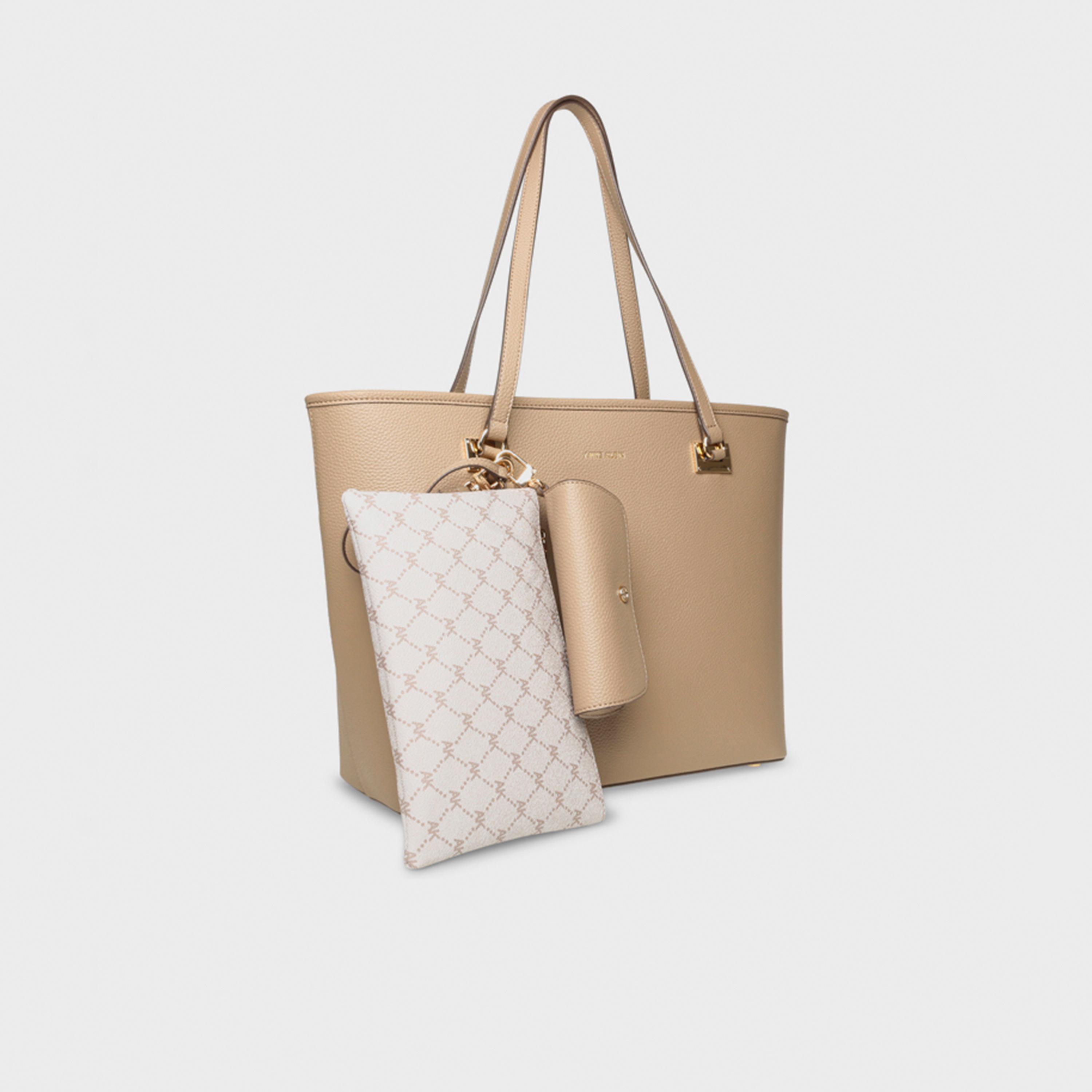 Anne Klein Textured Double Handle Tote Bag with Magnetic Closure | 35.87 X 15.24 X 30.16 CM-women-bagsandwallets-handbags-image-2