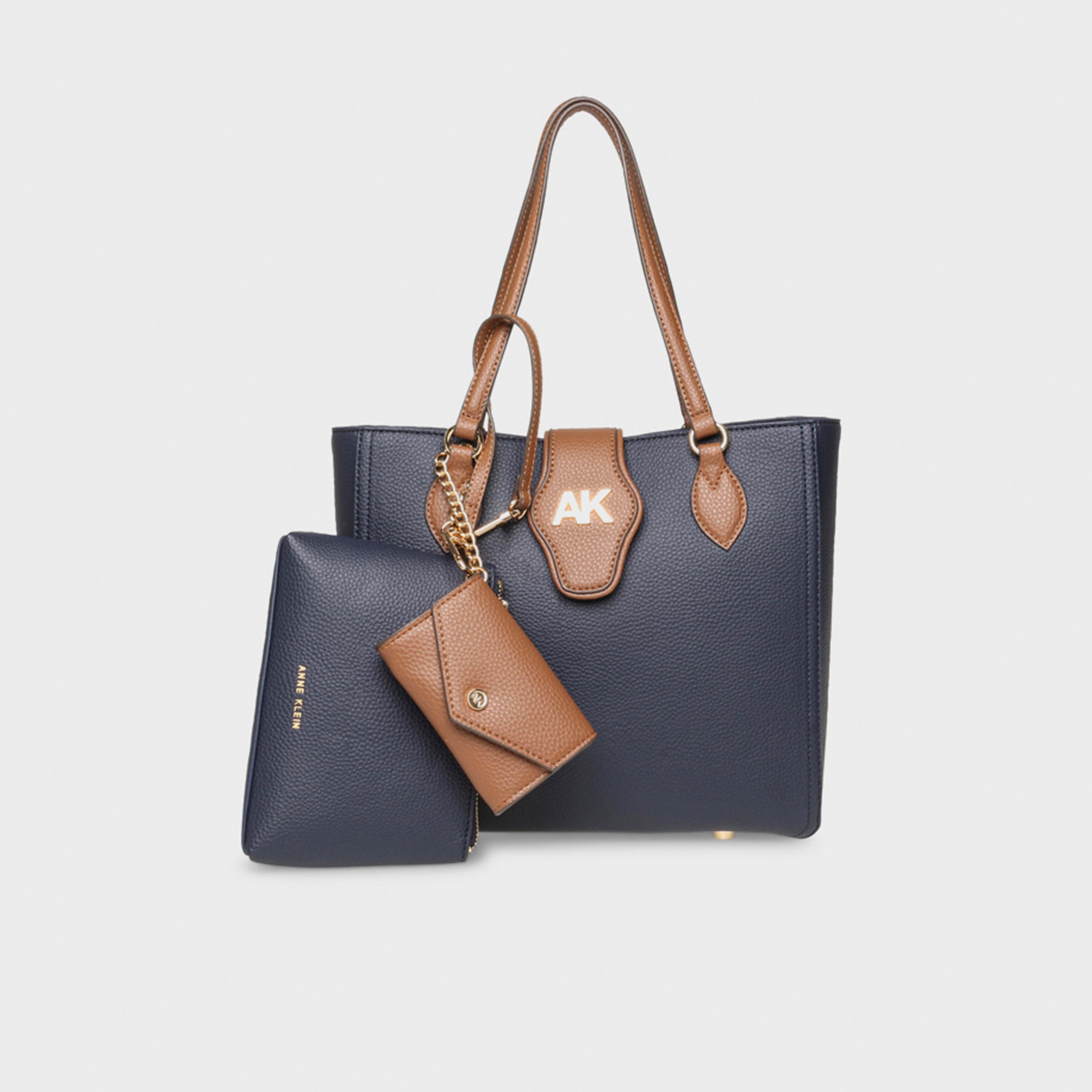 Anne Klein Textured Double Handle Tote Bag with Magnetic Closure | 27.94 X 8.25 X 24.76 CM-women-bagsandwallets-handbags-image-6