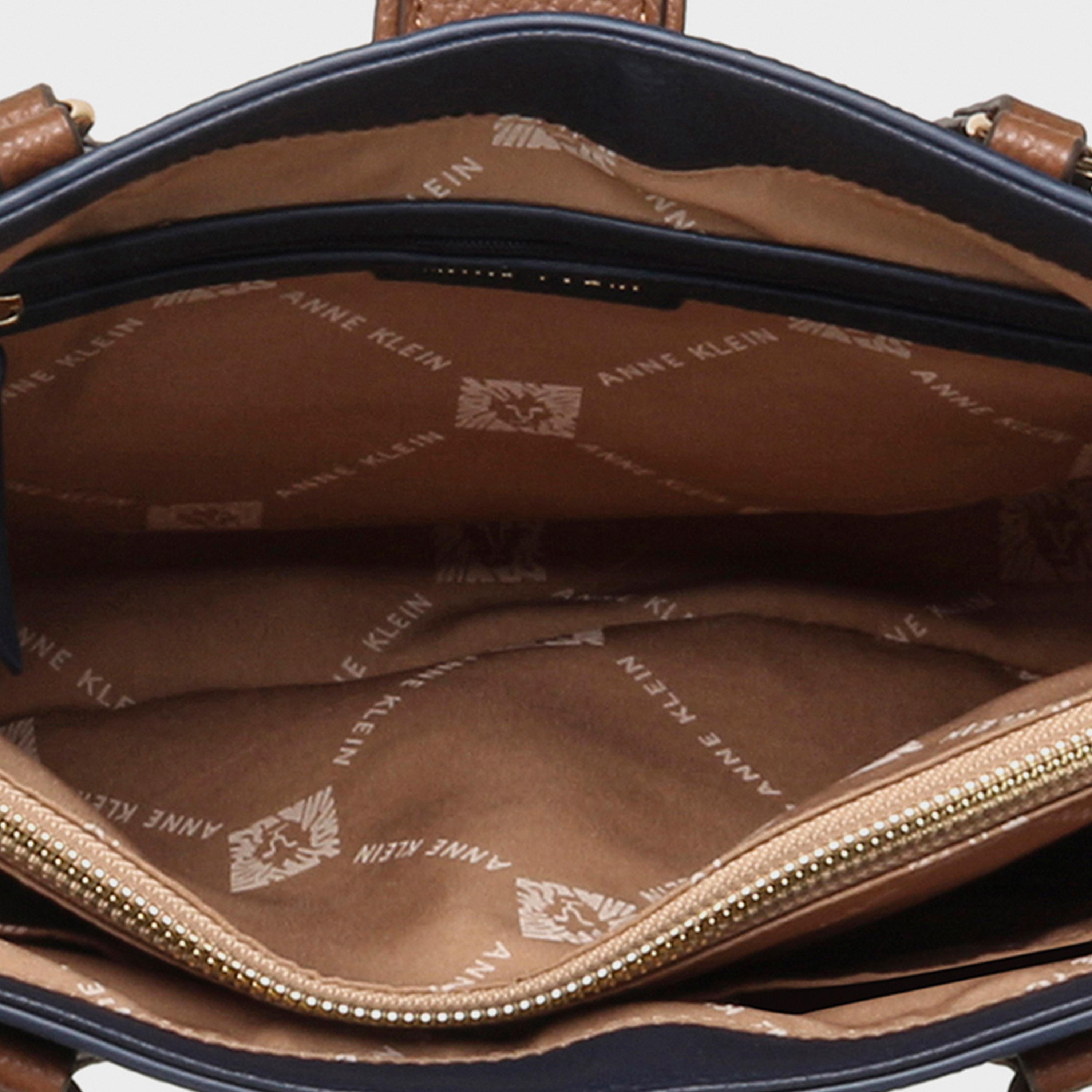 Anne Klein Textured Double Handle Tote Bag with Magnetic Closure | 27.94 X 8.25 X 24.76 CM-women-bagsandwallets-handbags-image-10