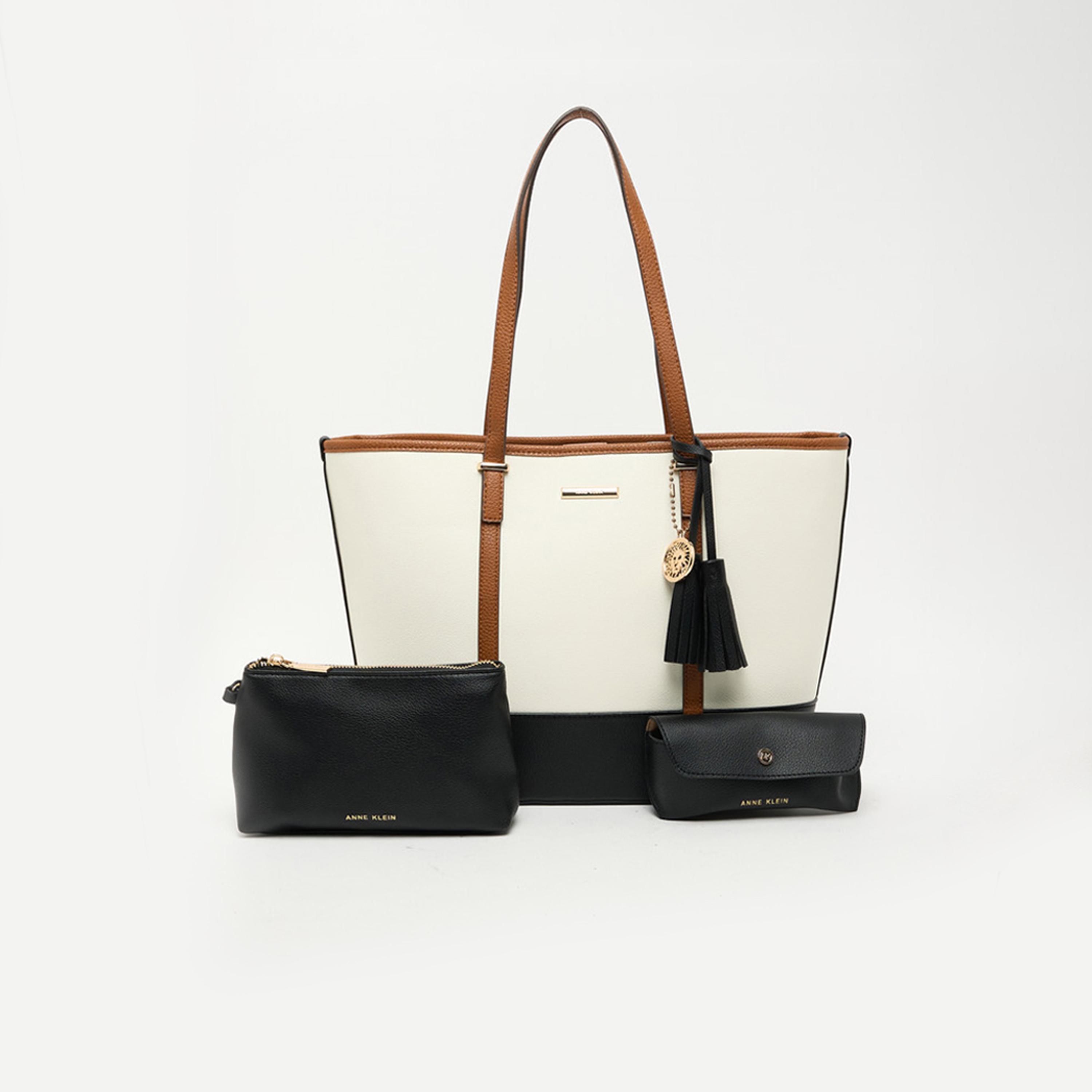 Anne Klein Color Block Double Handle Tote Bag with Magnetic Closure | 31 X 14 X 28 CM-women-bagsandwallets-handbags-image-1