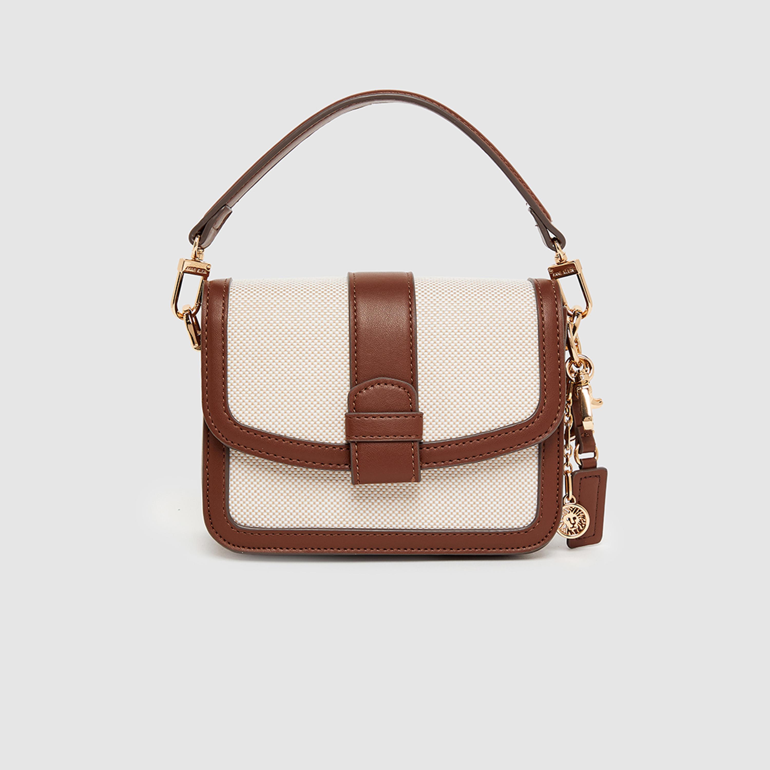 Anne Klein Color Block Top Handle Shoulder Bag with Flap and Detachable Strap | 19.5 X 7.5 X 14 CM-women-bagsandwallets-handbags-image-6