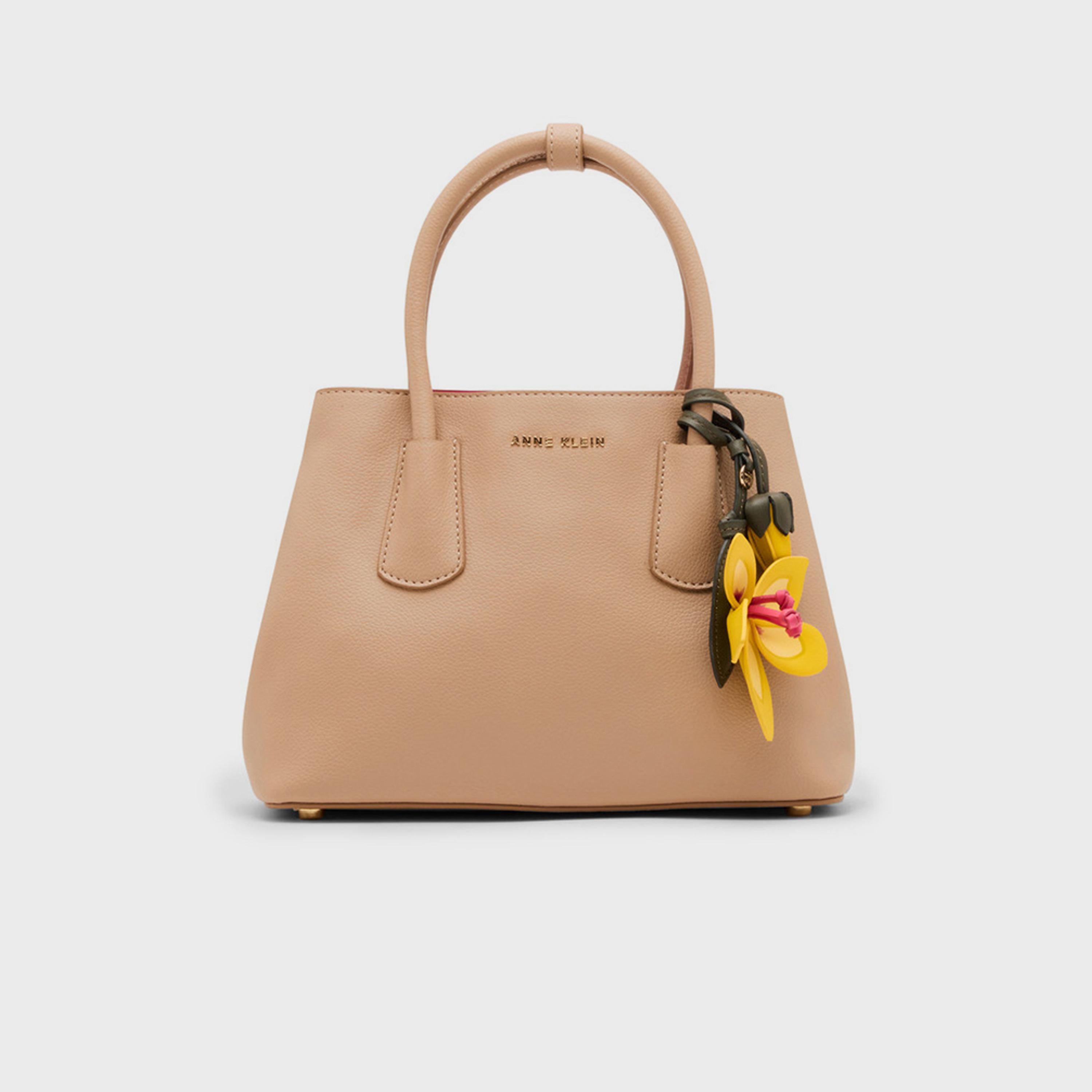 آن كلين - شنطة يد مزخرفة بمقبضين وسحاب حزام قابل للفصل | 24.46 × 3.81 × 11.76 سم-women-bagsandwallets-handbags-image-1
