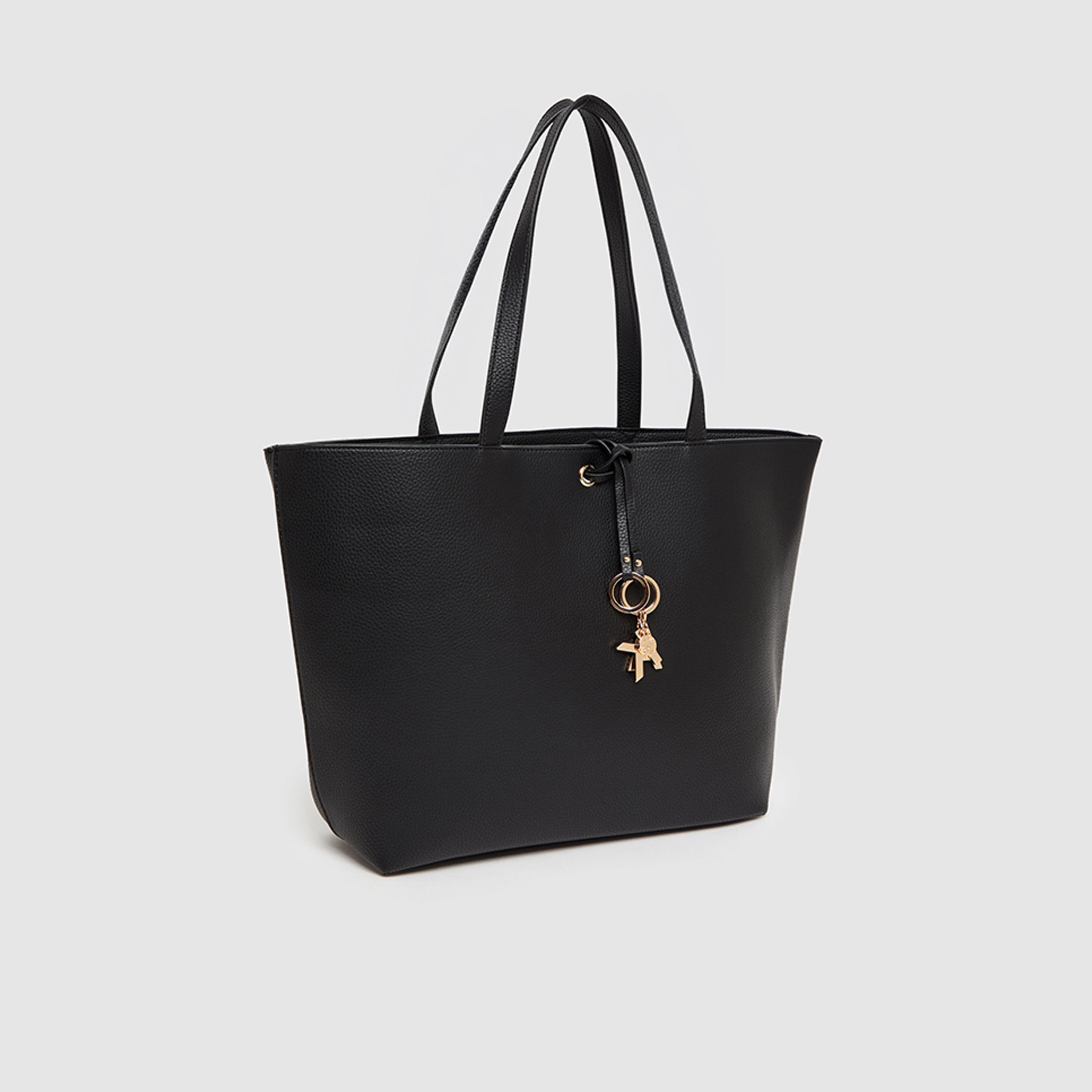 آن كلين - شنطة يد مزدوجة المقبض ذات ملمس مميز وفتحة علوية | 31.75 × 10.8 × 29.53 سم-women-bagsandwallets-handbags-image-2