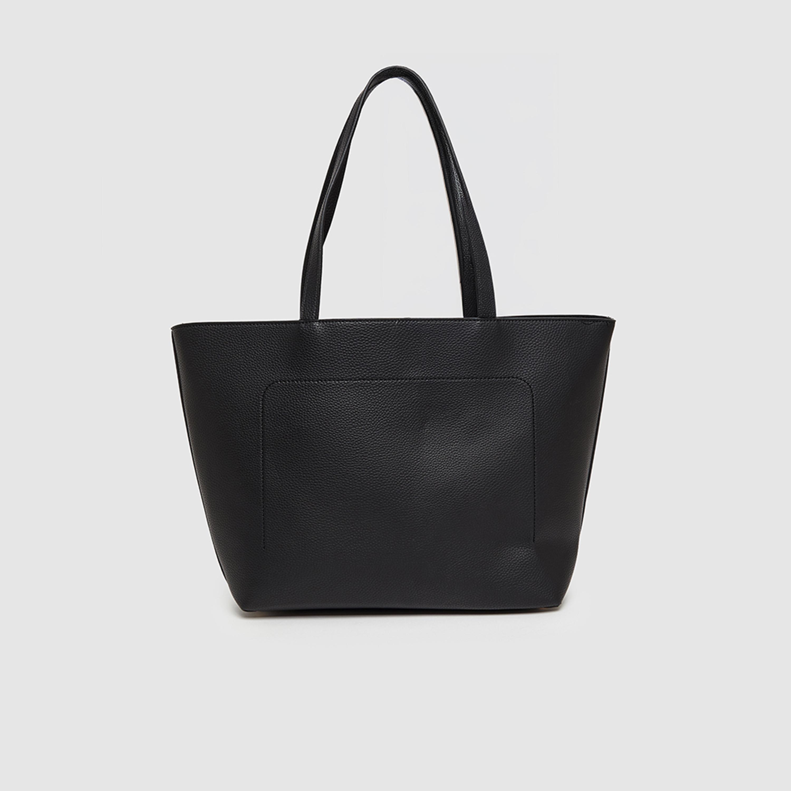 آن كلين - شنطة يد مزدوجة المقبض ذات ملمس مميز وفتحة علوية | 31.75 × 10.8 × 29.53 سم-women-bagsandwallets-handbags-image-3