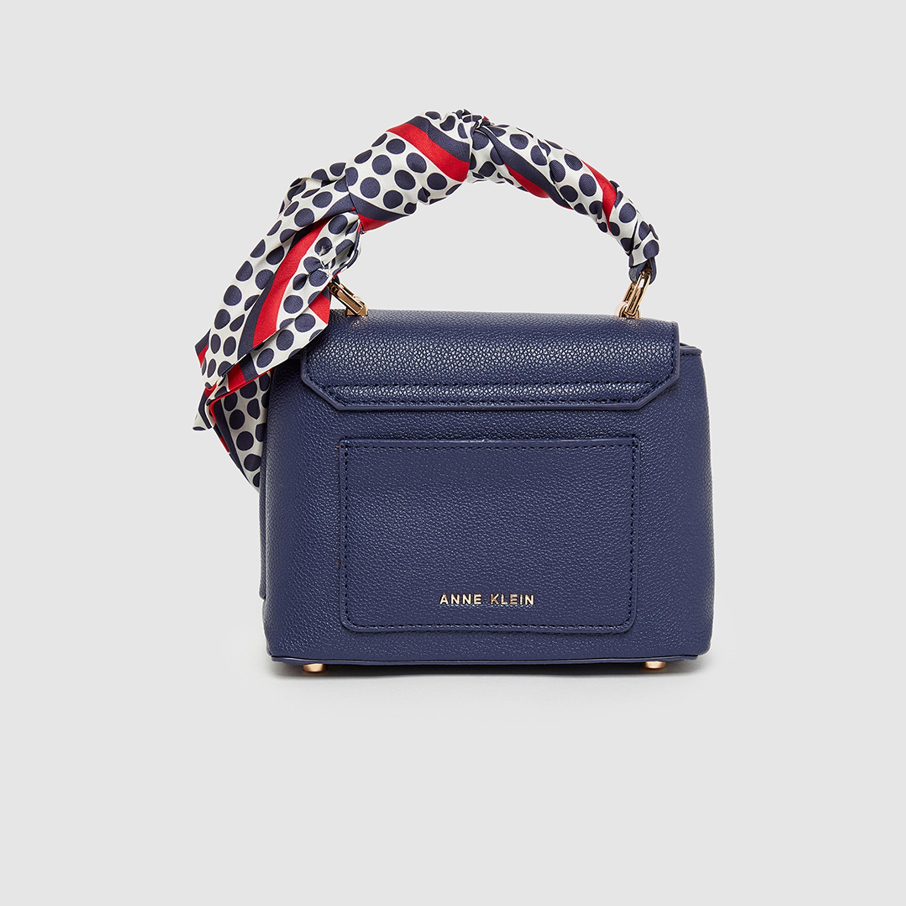 آن كلين - شنطة يد بمقبض علوي مزخرف وغطاء حزام قابل للتعديل | 18.72 × 8.64 × 14.22 سم-women-bagsandwallets-handbags-image-3