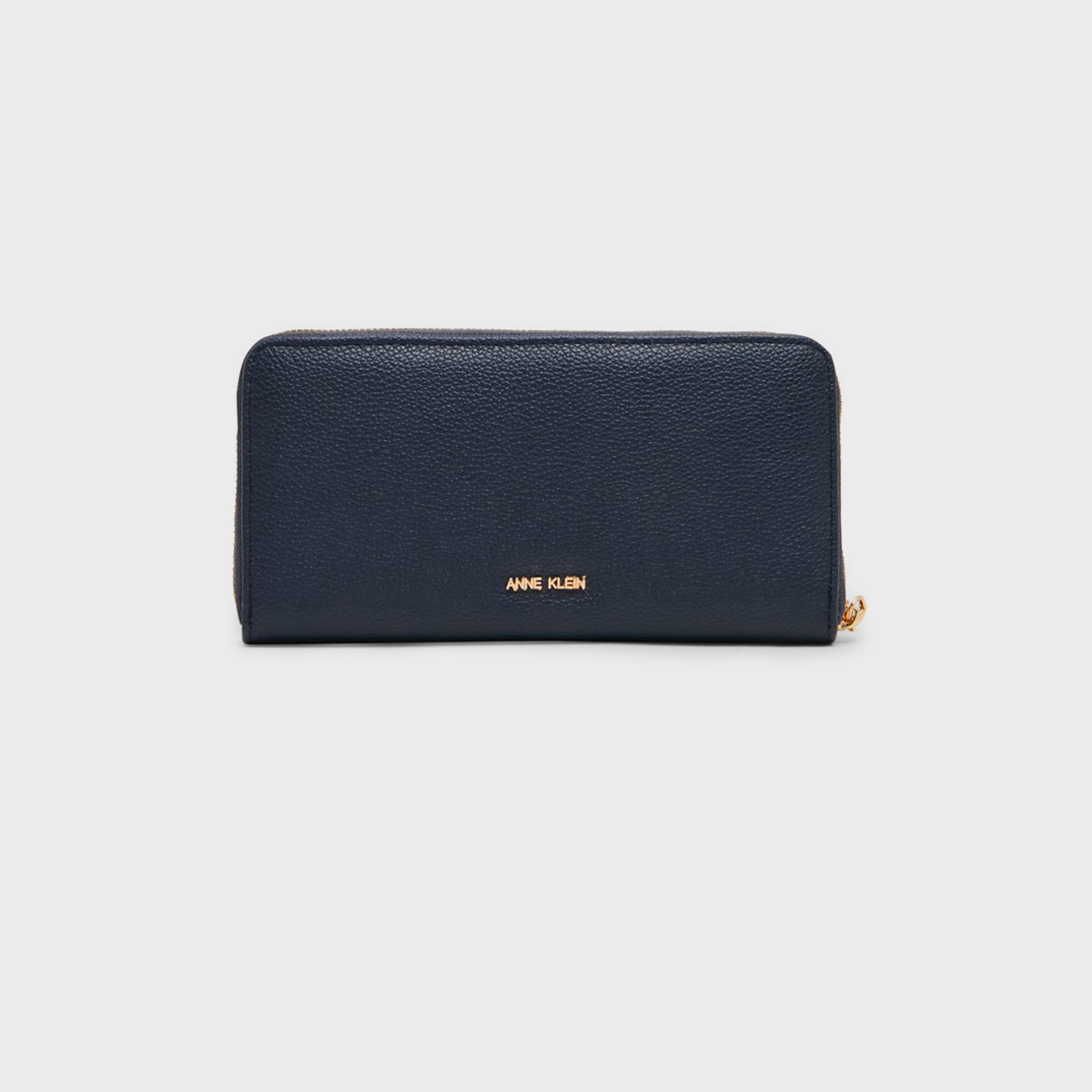 آن كلين - محفظة مزخرفة بسحاب | 19.56 × 5.58 × 10.16 سم-women-bagsandwallets-wallets-image-1