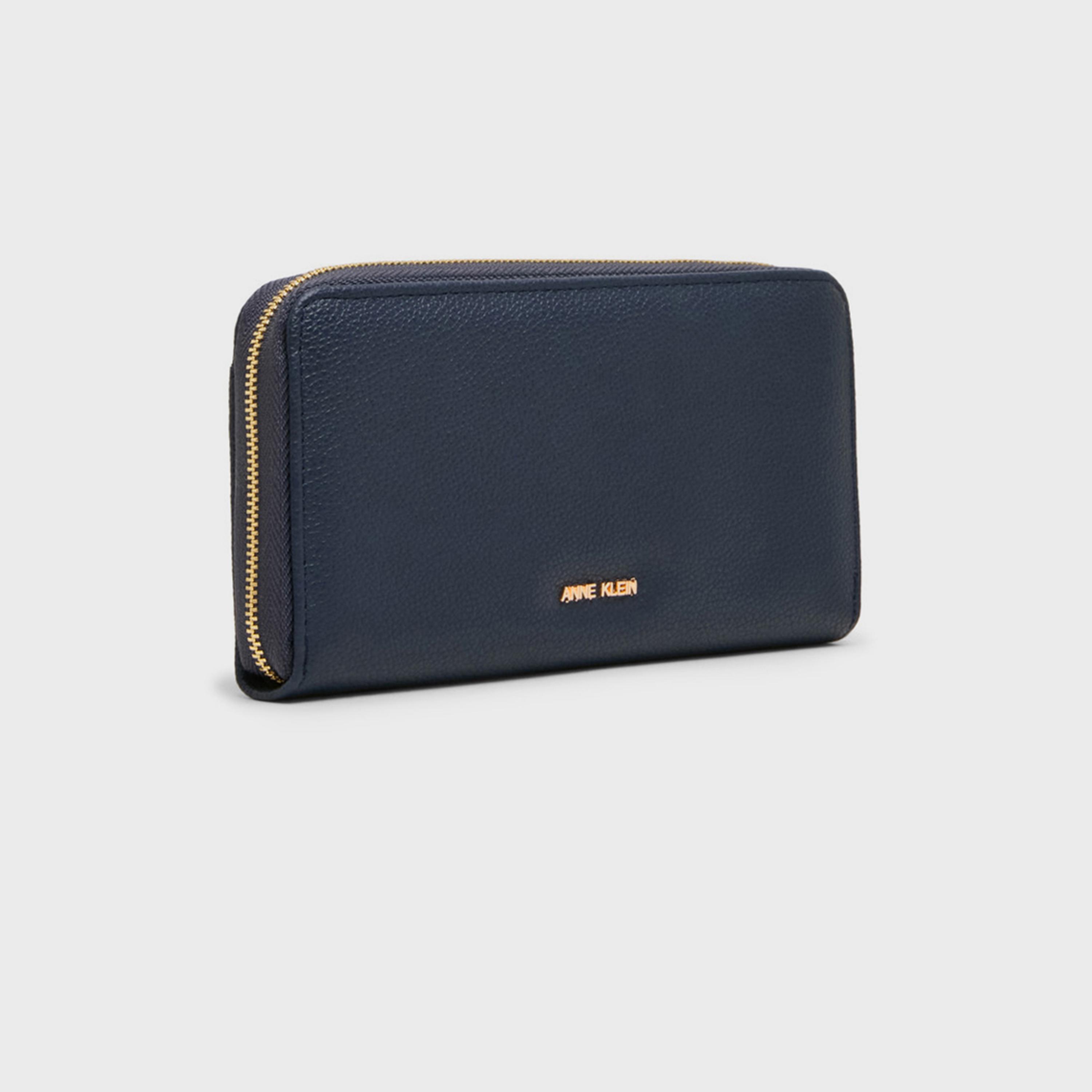 آن كلين - محفظة مزخرفة بسحاب | 19.56 × 5.58 × 10.16 سم-women-bagsandwallets-wallets-image-3