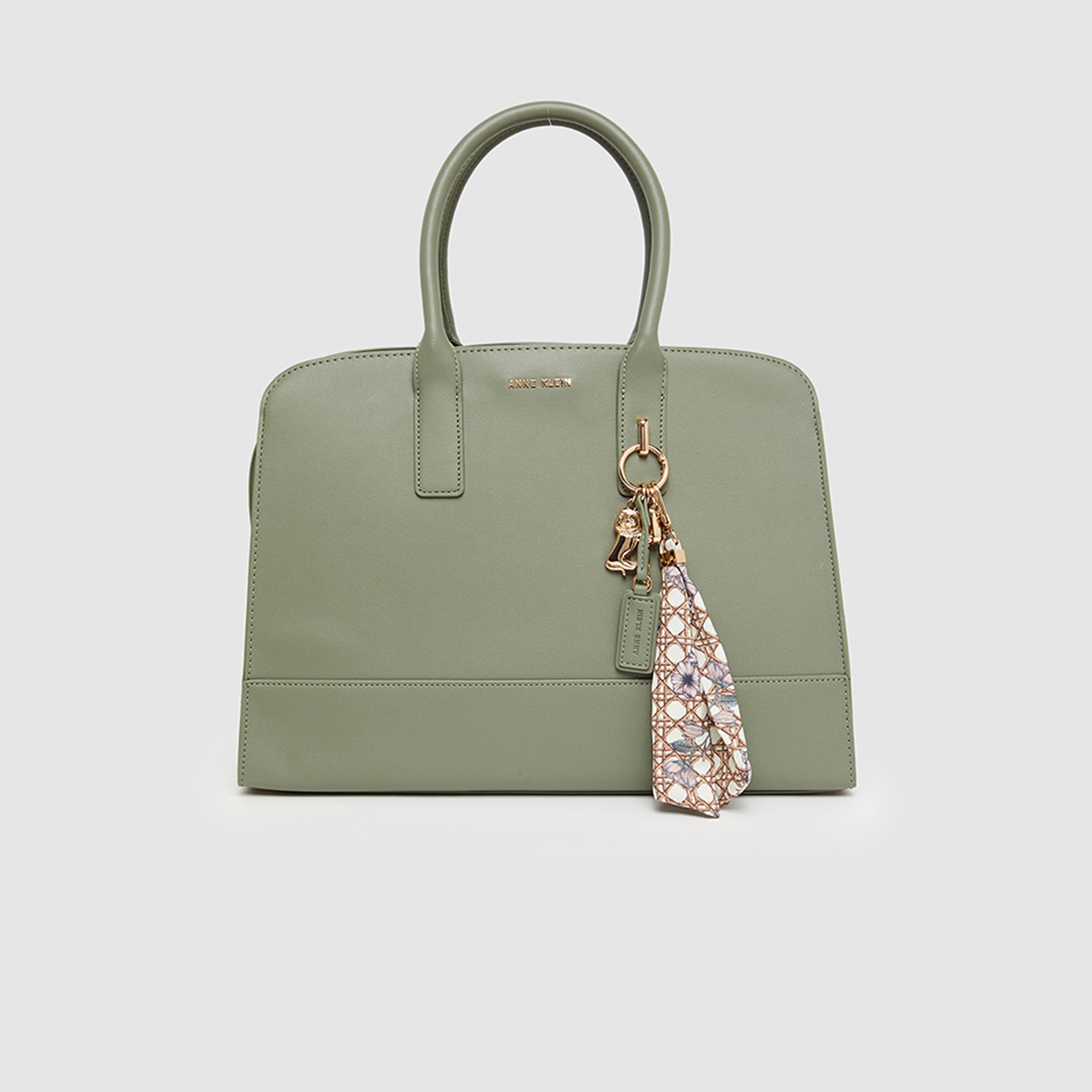 آن كلين - شنطة كتف سادة بمقبضين وسحاب حزام قابل للفصل | 41.15 × 13.97 × 29.97 سم-women-bagsandwallets-handbags-image-1