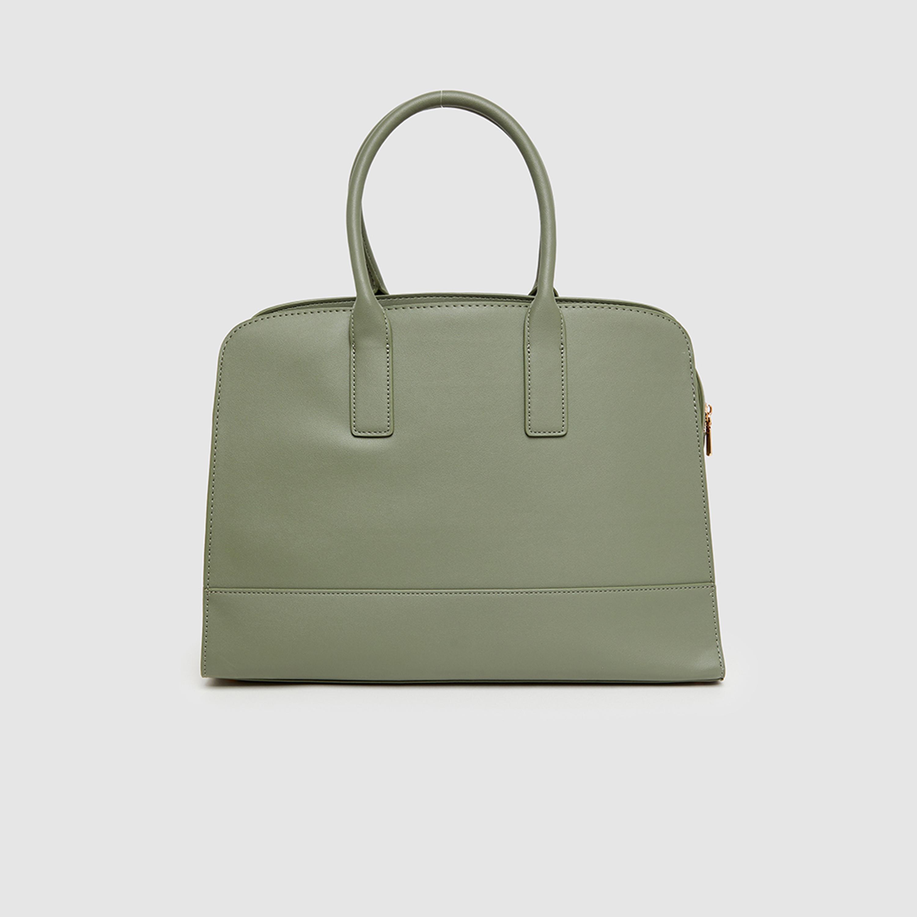 آن كلين - شنطة كتف سادة بمقبضين وسحاب حزام قابل للفصل | 41.15 × 13.97 × 29.97 سم-women-bagsandwallets-handbags-image-3
