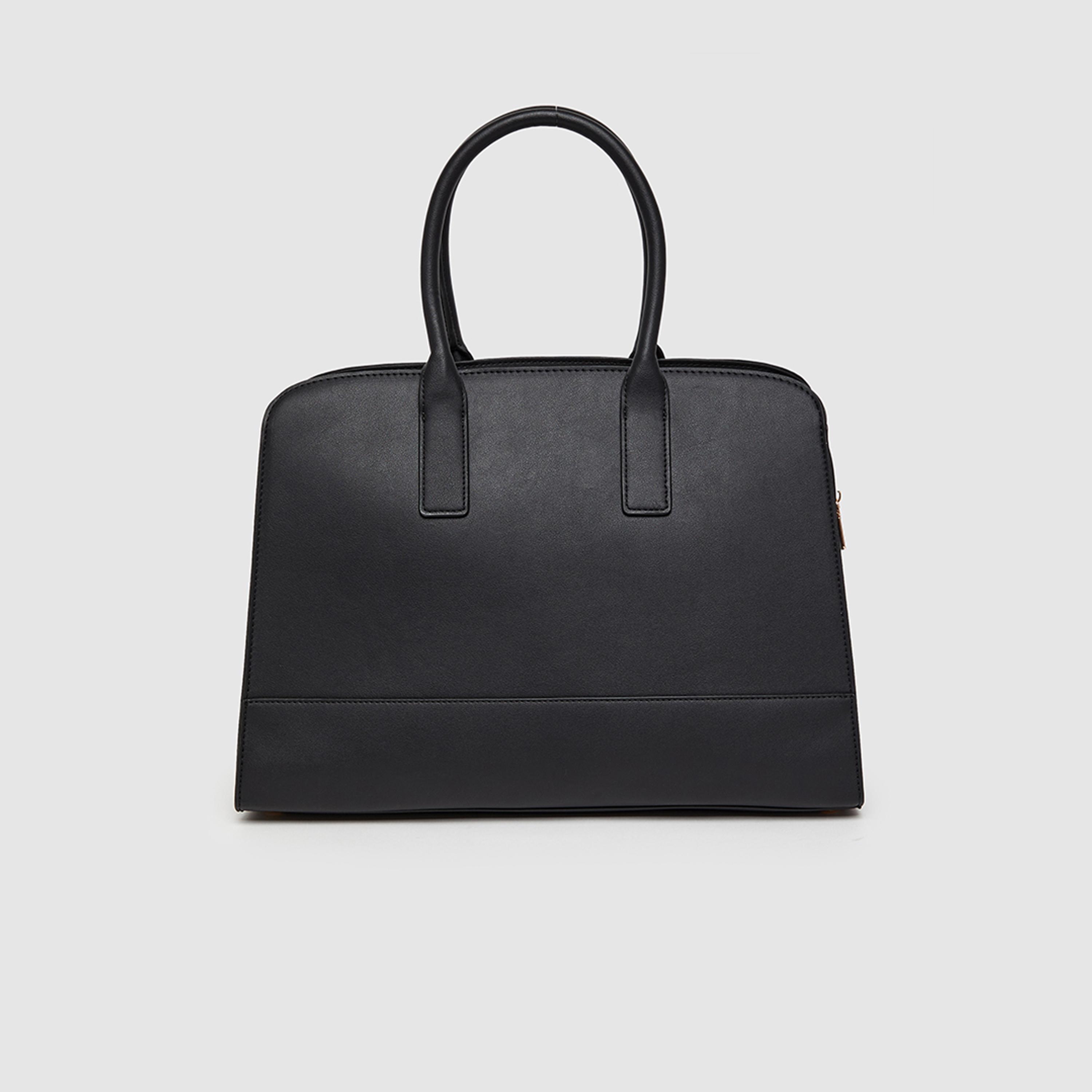 آن كلين - شنطة كتف سادة بمقبضين وسحاب حزام قابل للفصل | 41.15 × 13.97 × 29.97 سم-women-bagsandwallets-handbags-image-8