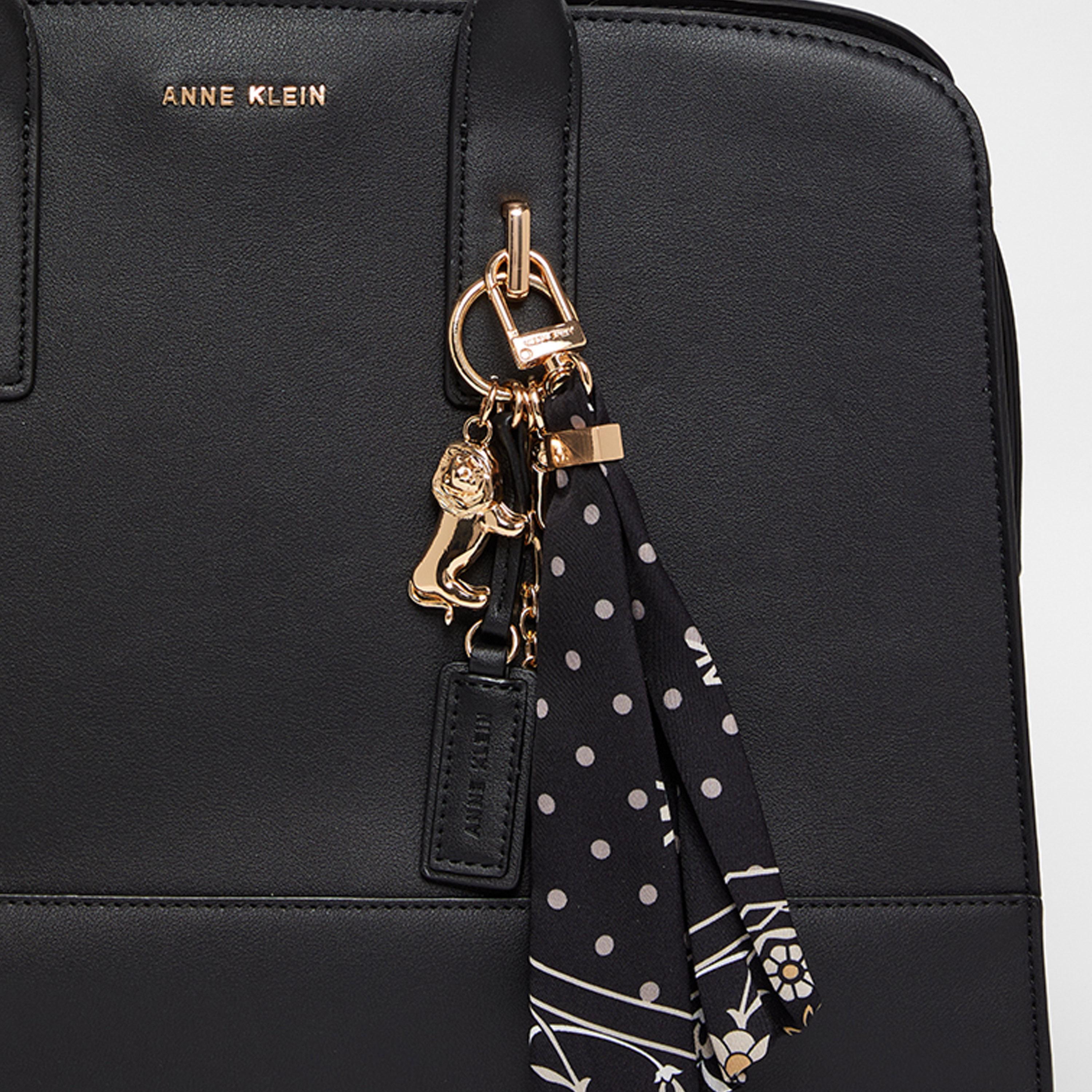 آن كلين - شنطة كتف سادة بمقبضين وسحاب حزام قابل للفصل | 41.15 × 13.97 × 29.97 سم-women-bagsandwallets-handbags-image-9
