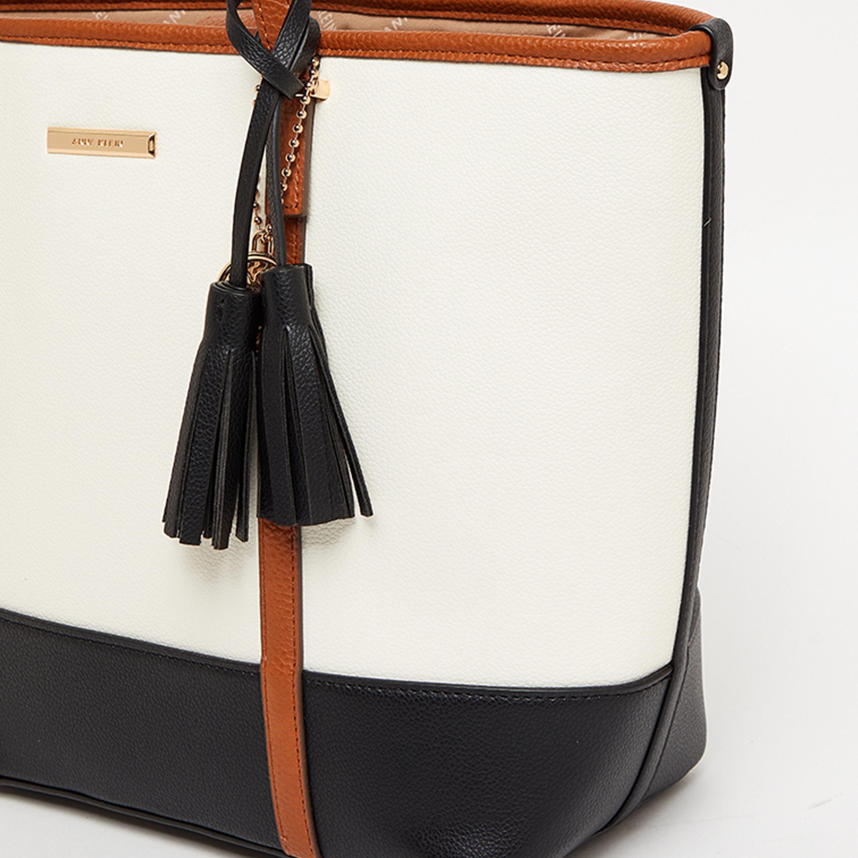 Anne Klein Color Block Double Handle Tote Bag with Magnetic Closure | 31 X 14 X 28 CM-women-bagsandwallets-handbags-image-10