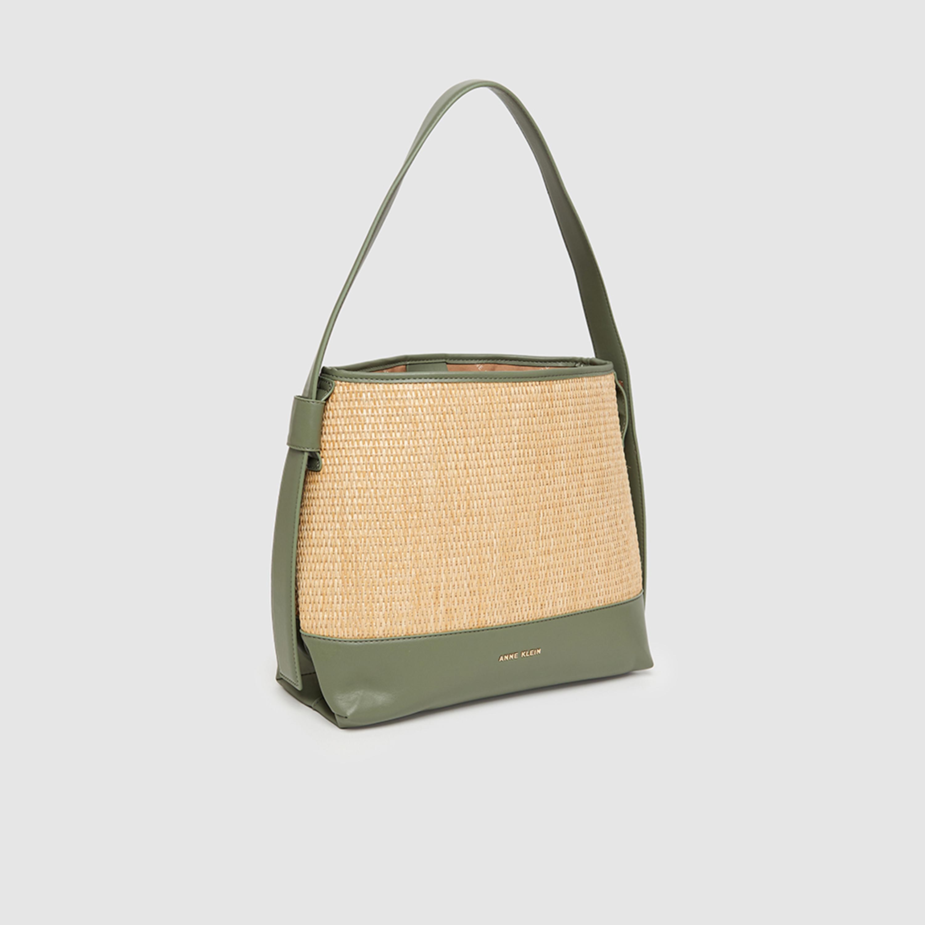 آن كلين - شنطة كتف بتصميم كتل الألوان مع إغلاق مغناطيسي | 30 × 12.5 × 27.4 سم-women-bagsandwallets-handbags-image-2