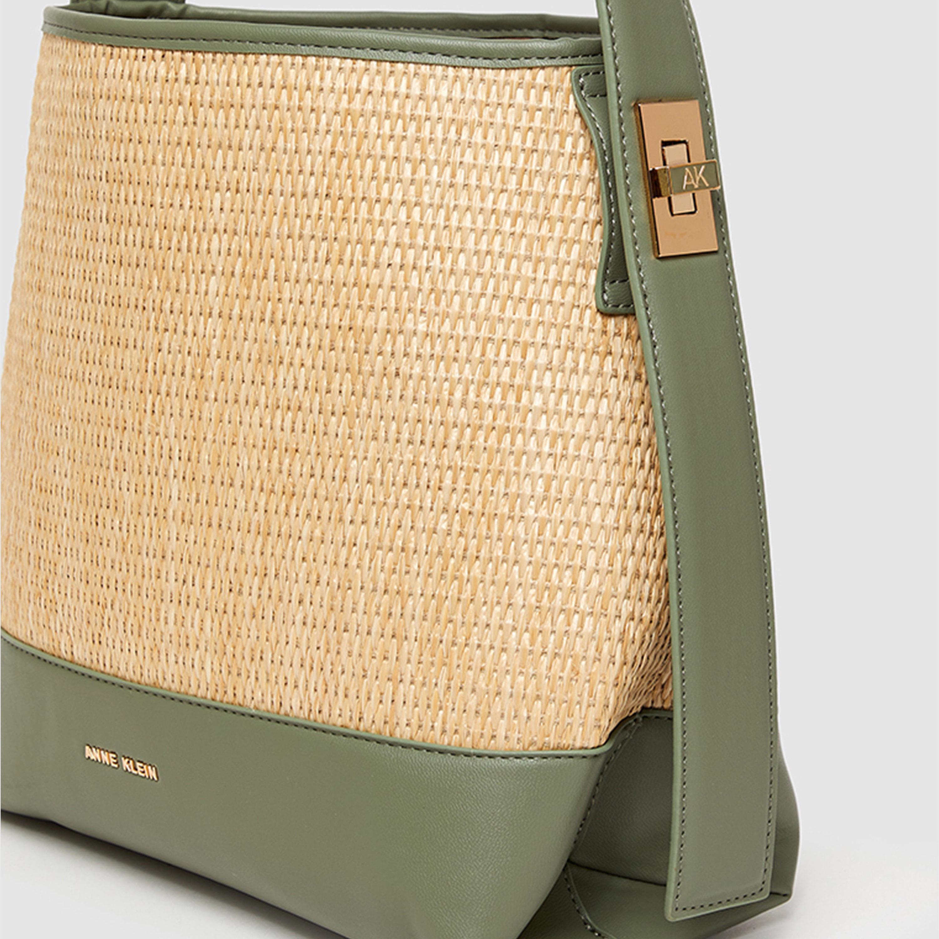 آن كلين - شنطة كتف بتصميم كتل الألوان مع إغلاق مغناطيسي | 30 × 12.5 × 27.4 سم-women-bagsandwallets-handbags-image-5