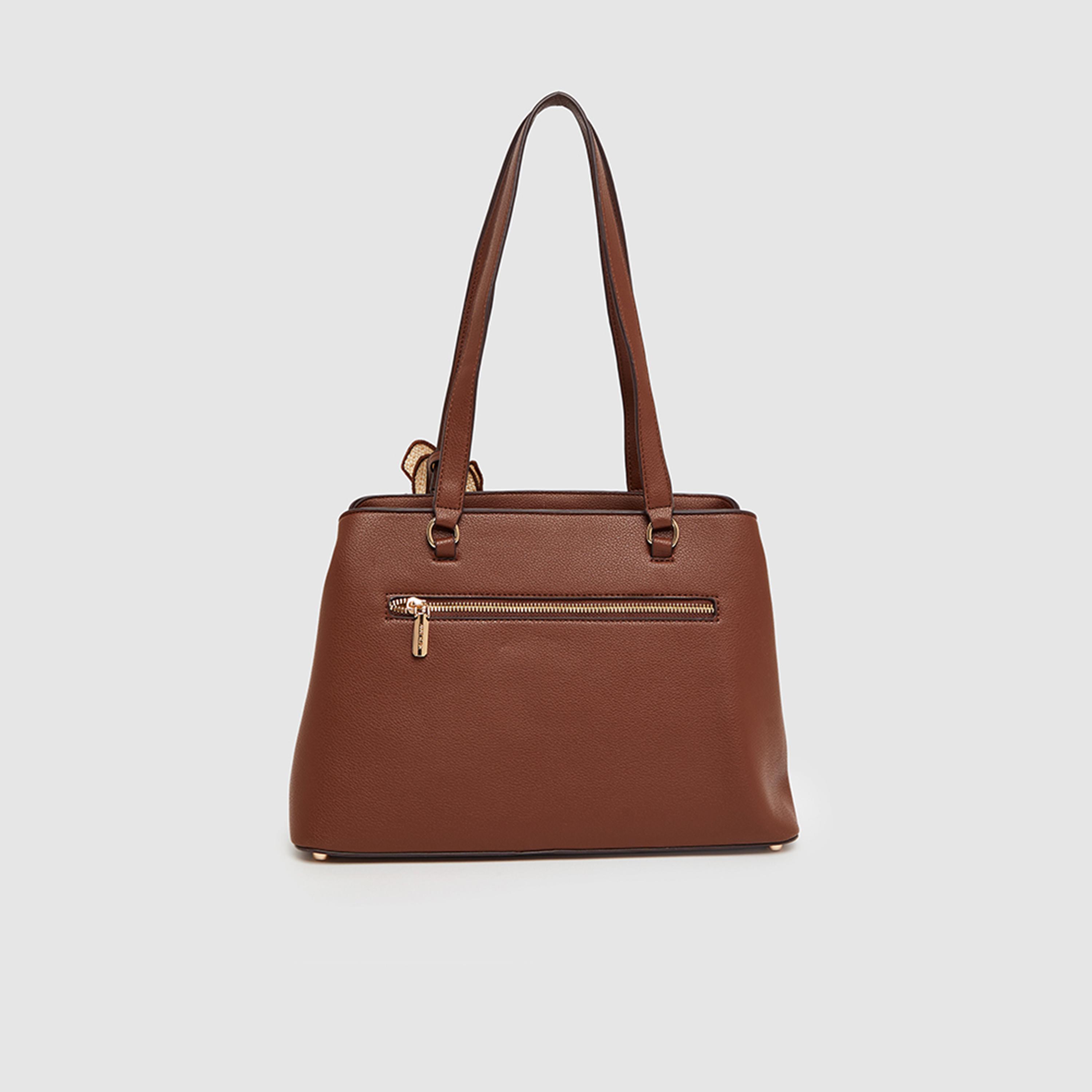 آن كلين - شنطة يد مزينة بمقبضين وسحاب | 34.3 × 12.06 × 22.86 سم-women-bagsandwallets-handbags-image-8