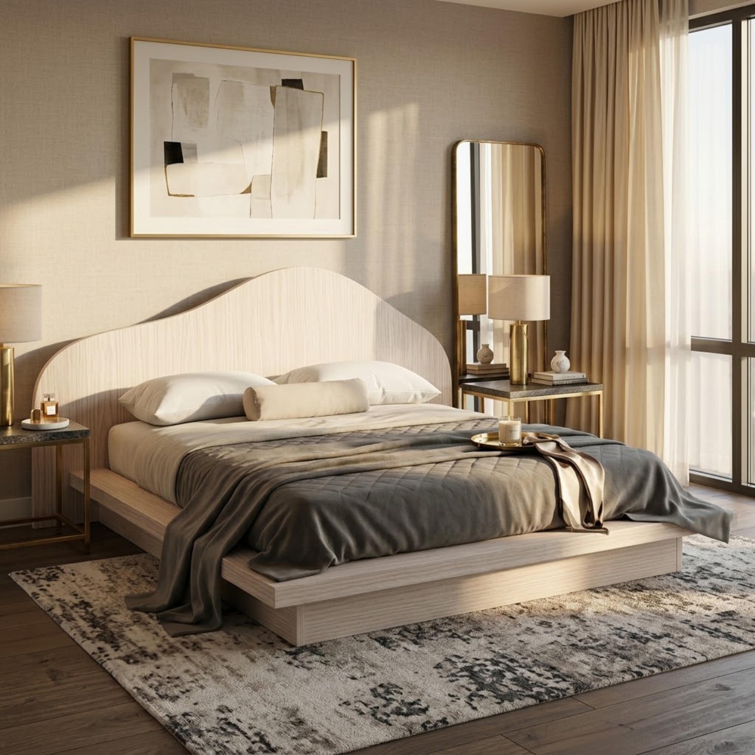 Lamac Alto Slope Super King Bed - 200x200 cm