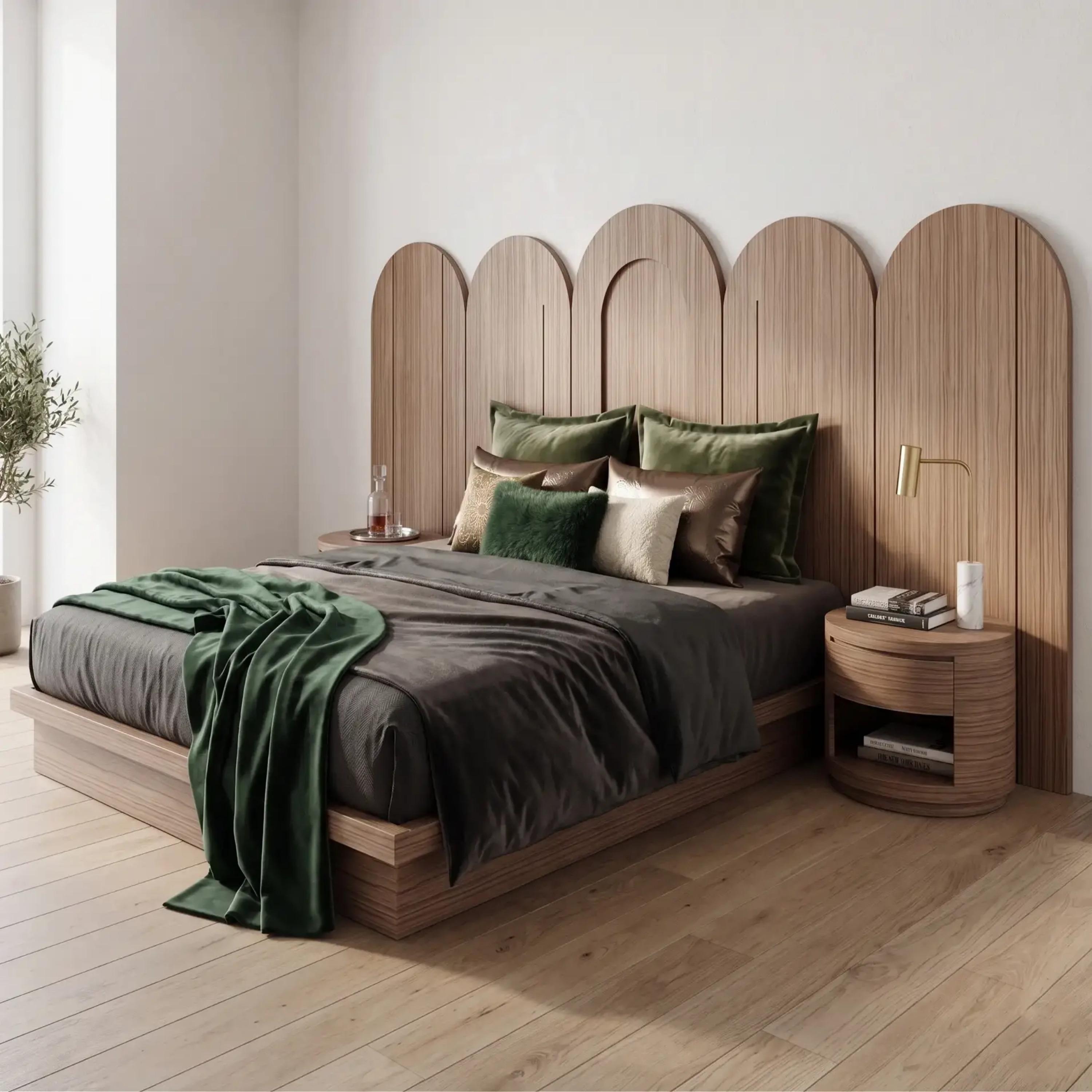Lamac Luna Arched Platform Super King Bed - 200x200 cm