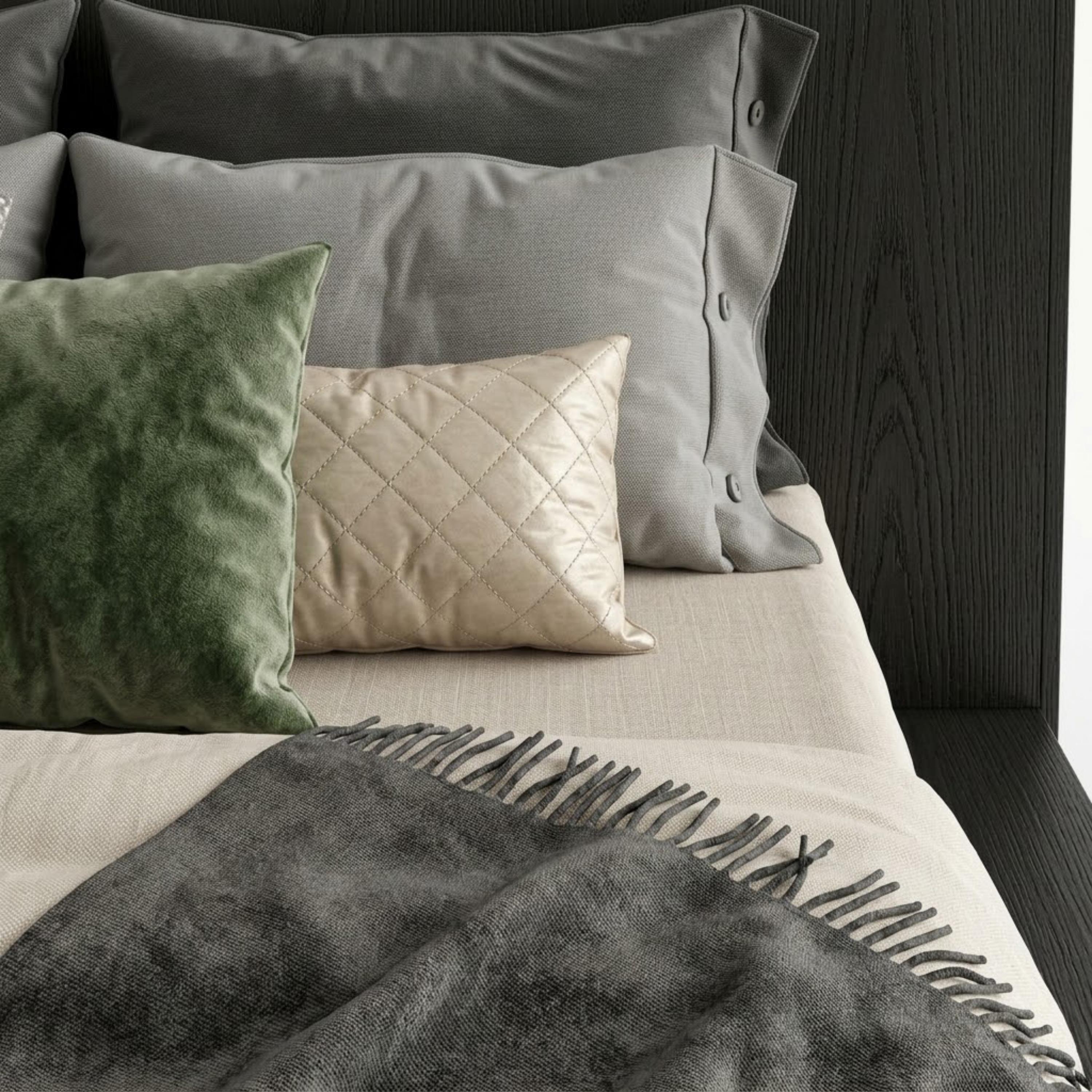 Lamac Linea Platform Queen Bed - 160x200 cm