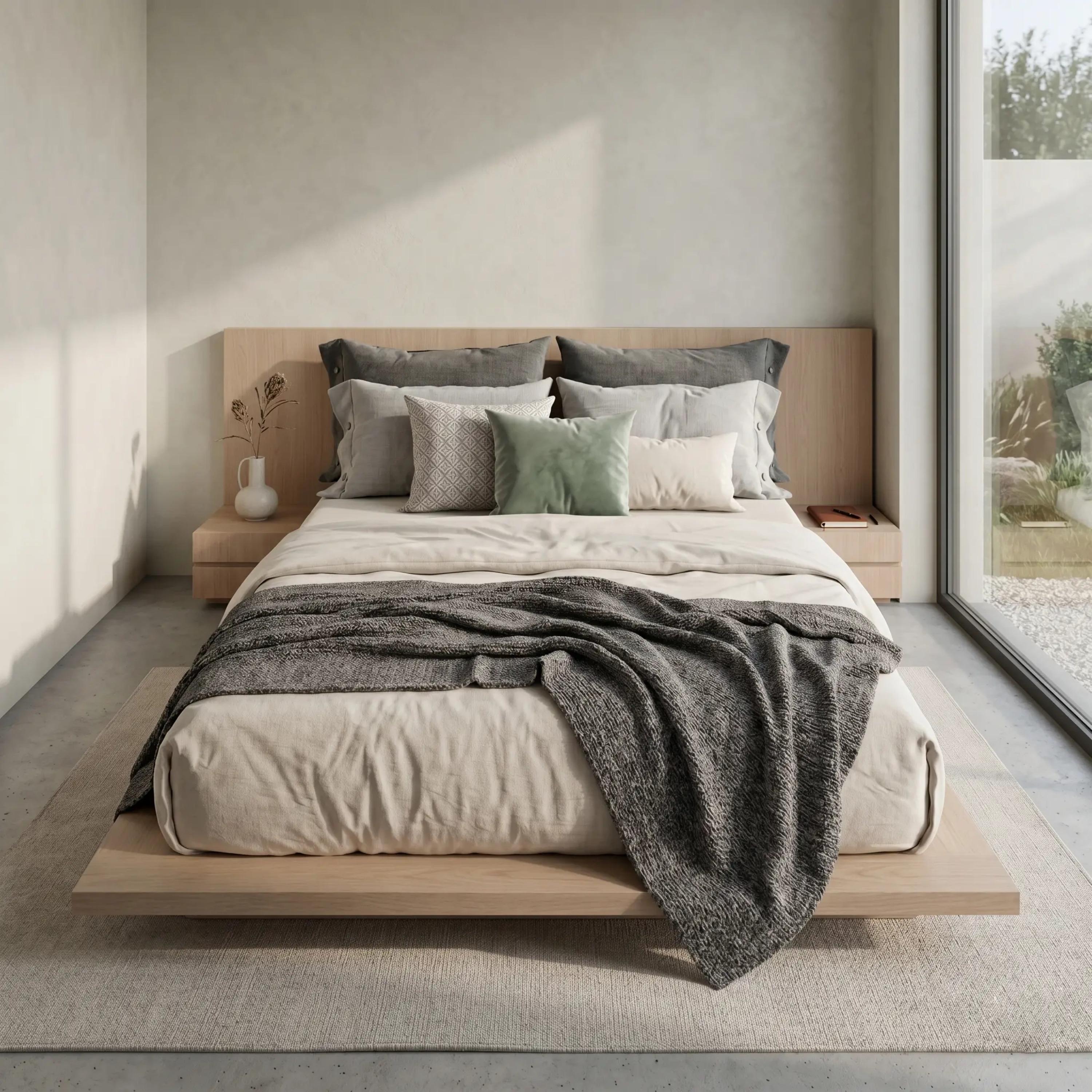 Lamac Linea Platform Super King Bed - 200x200 cm