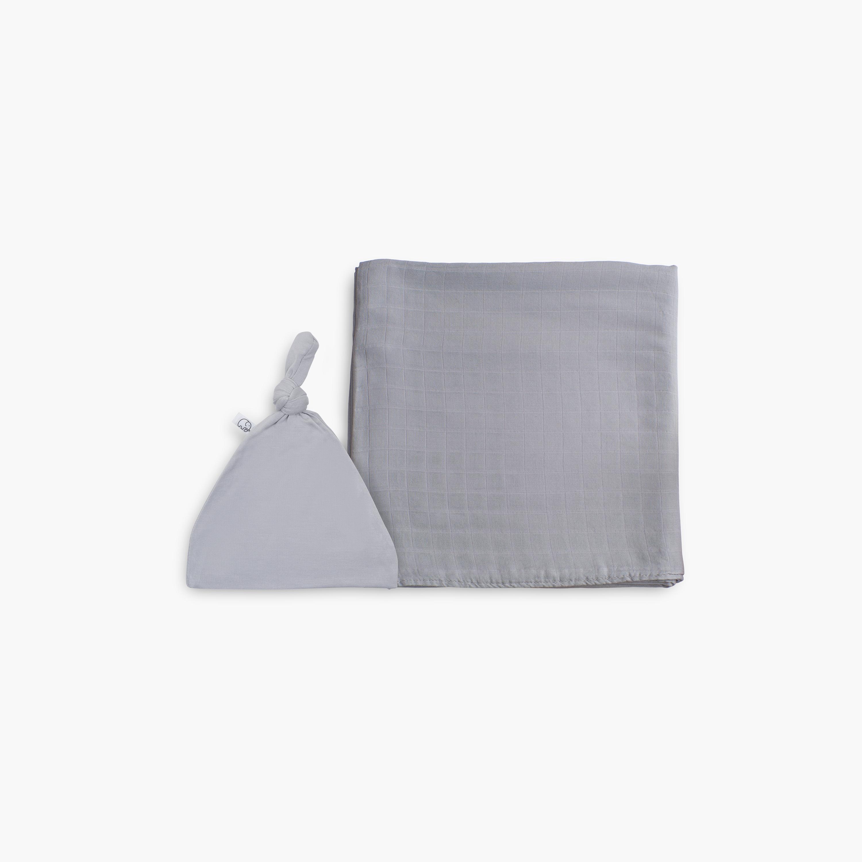 Anvi Baby Organic Bamboo Soft Beanie & Swaddle Set-baby-nursery-blanketsandswaddles-blanketsandquilts-image-2