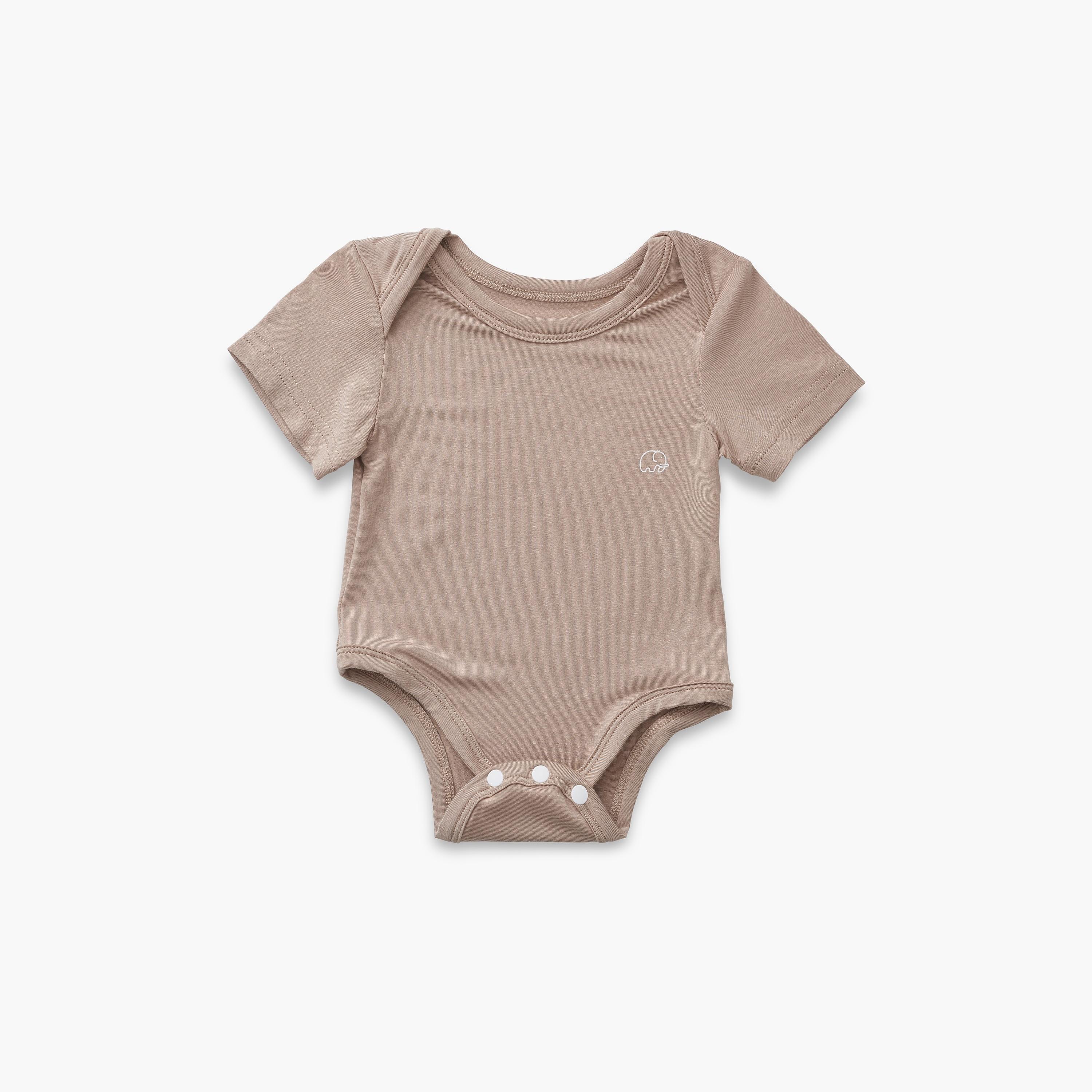 Anvi Baby Organic Bamboo Spandex Soft Short Sleeves Bodysuit - 3-6 Months-baby-boys-clothing-bodysuits-image-1