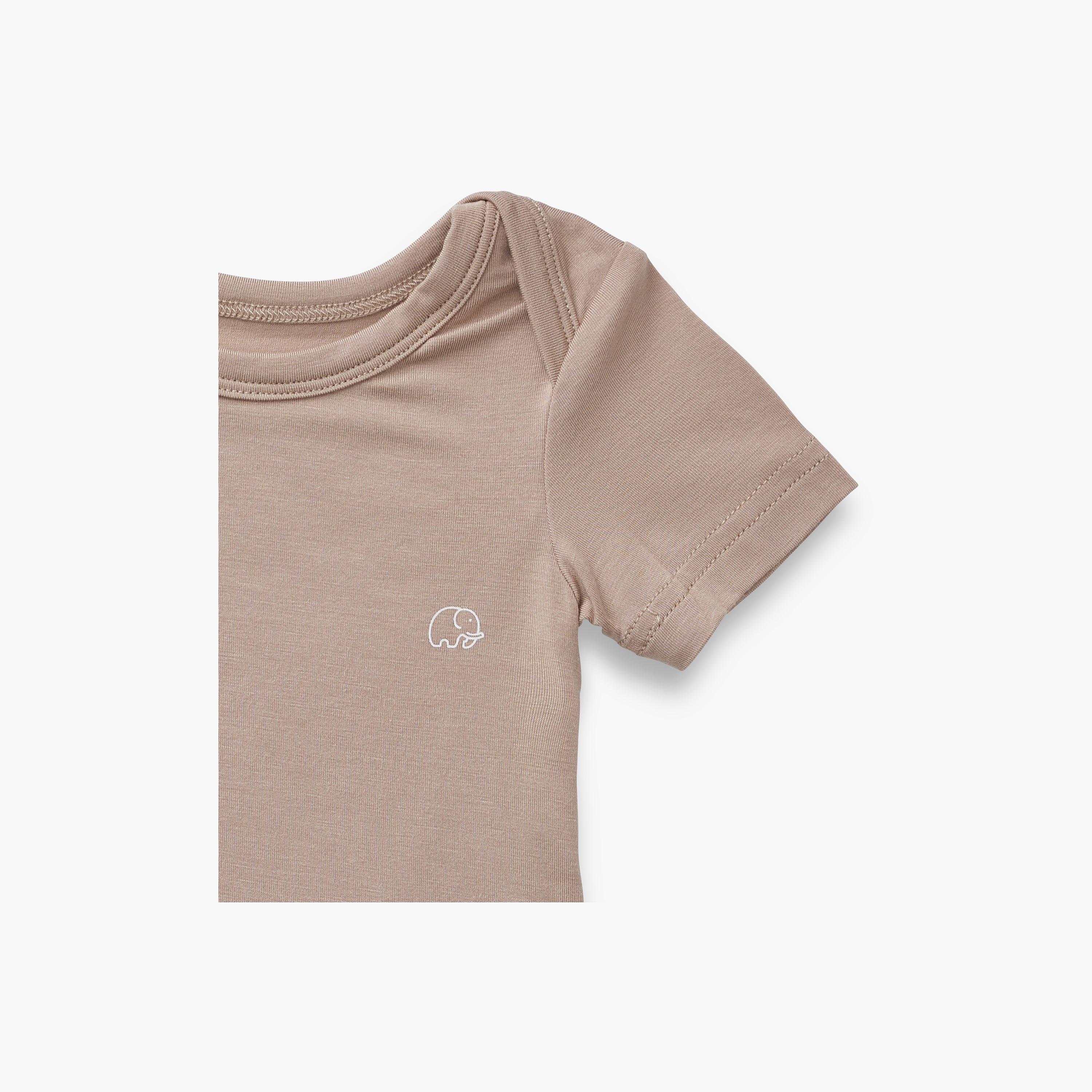 Anvi Baby Organic Bamboo Spandex Soft Short Sleeves Bodysuit - 3-6 Months-baby-boys-clothing-bodysuits-image-2