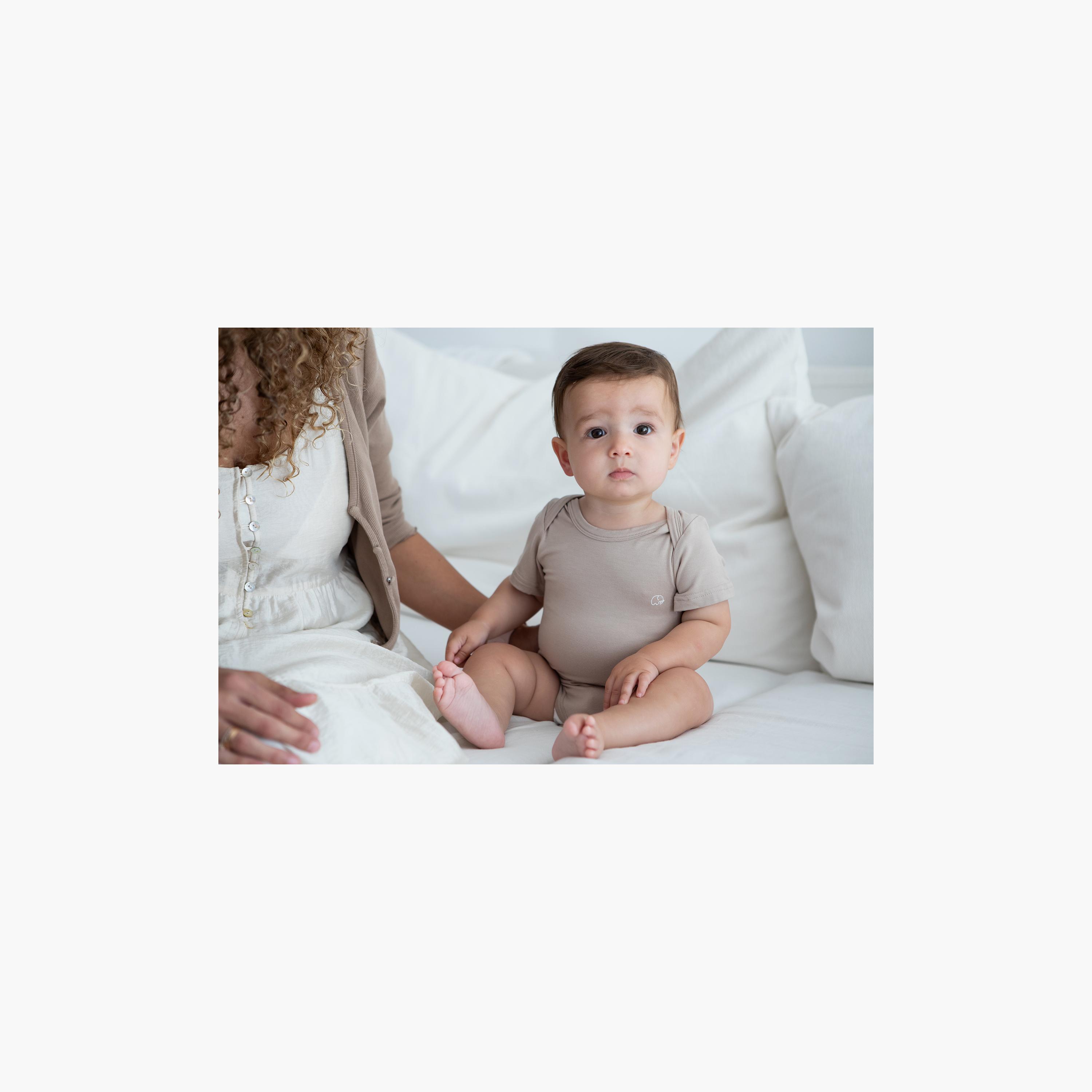 Anvi Baby Organic Bamboo Spandex Soft Short Sleeves Bodysuit - 3-6 Months-baby-boys-clothing-bodysuits-image-4